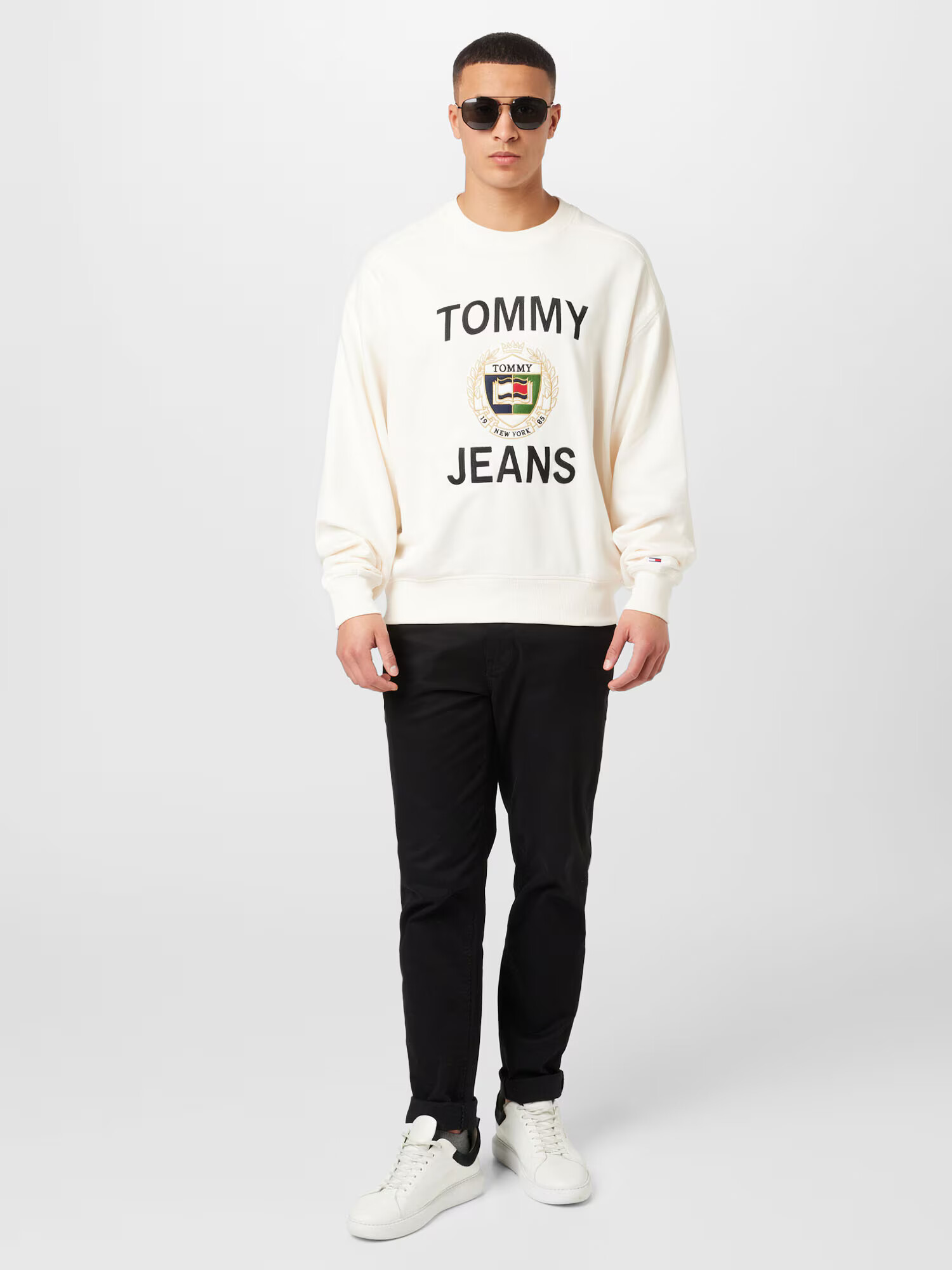 Tommy Jeans Mikina zmiešané farby / biela - Pepit.sk