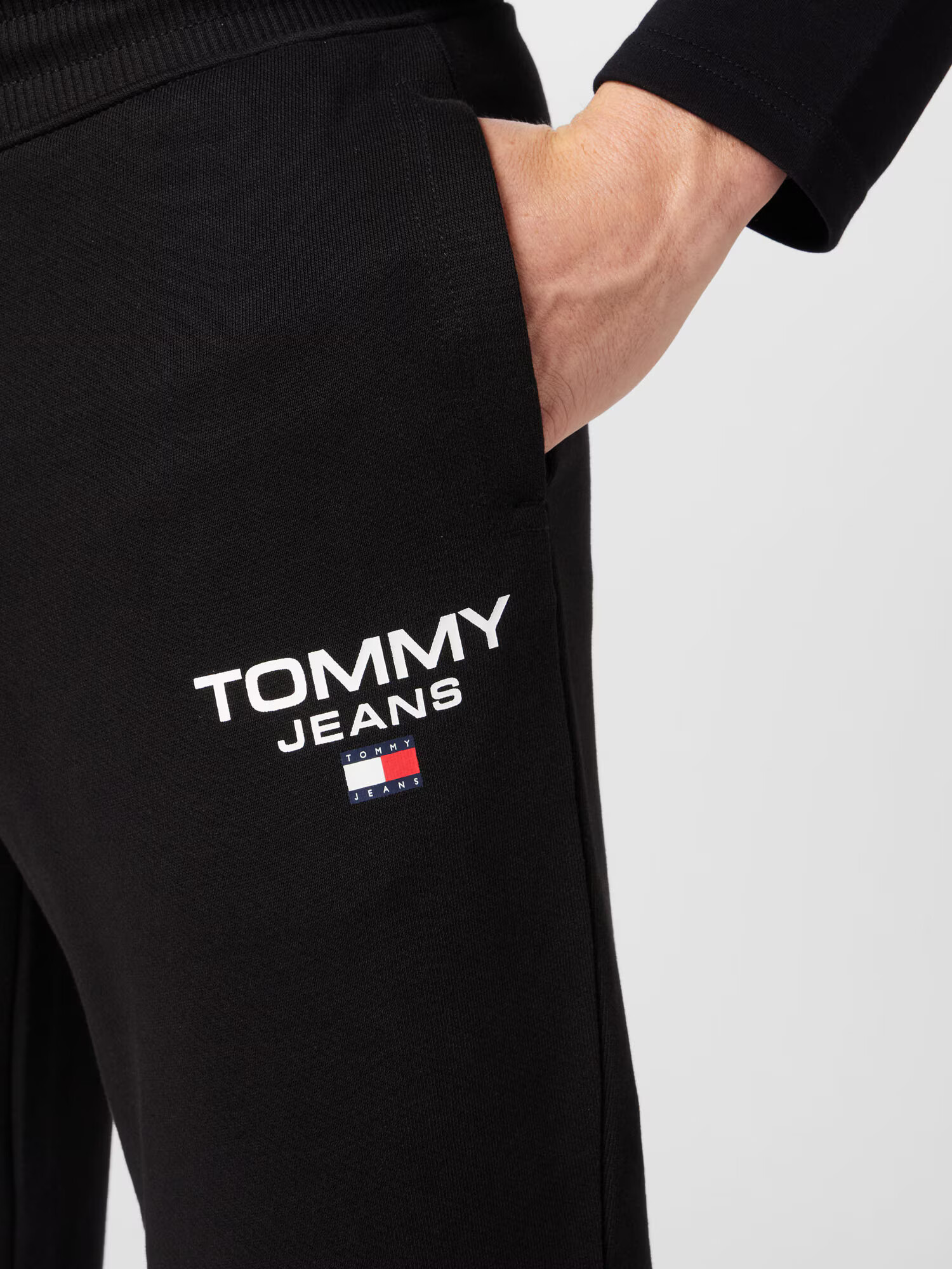 Tommy Jeans Nohavice čierna / biela - Pepit.sk