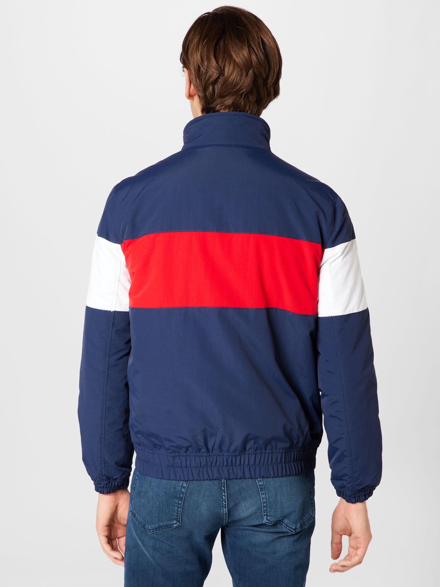 Tommy Jeans Prechodná bunda námornícka modrá / červená / biela - Pepit.sk