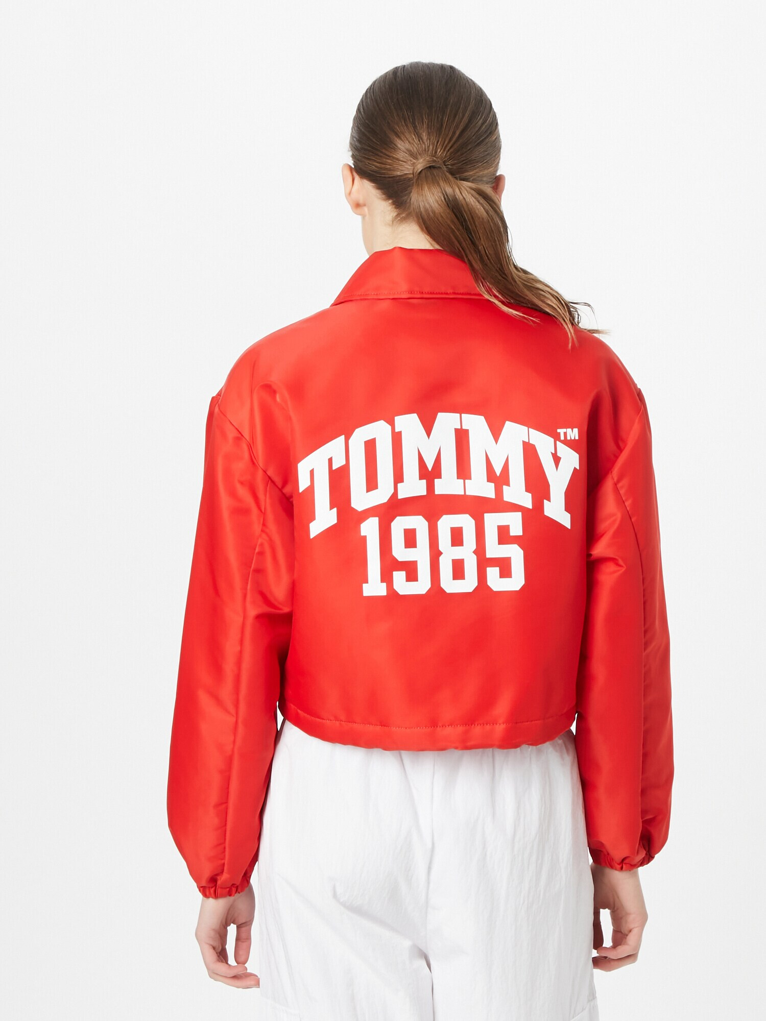 Tommy Jeans Prechodná bunda námornícka modrá / červená / oranžovo červená / biela - Pepit.sk