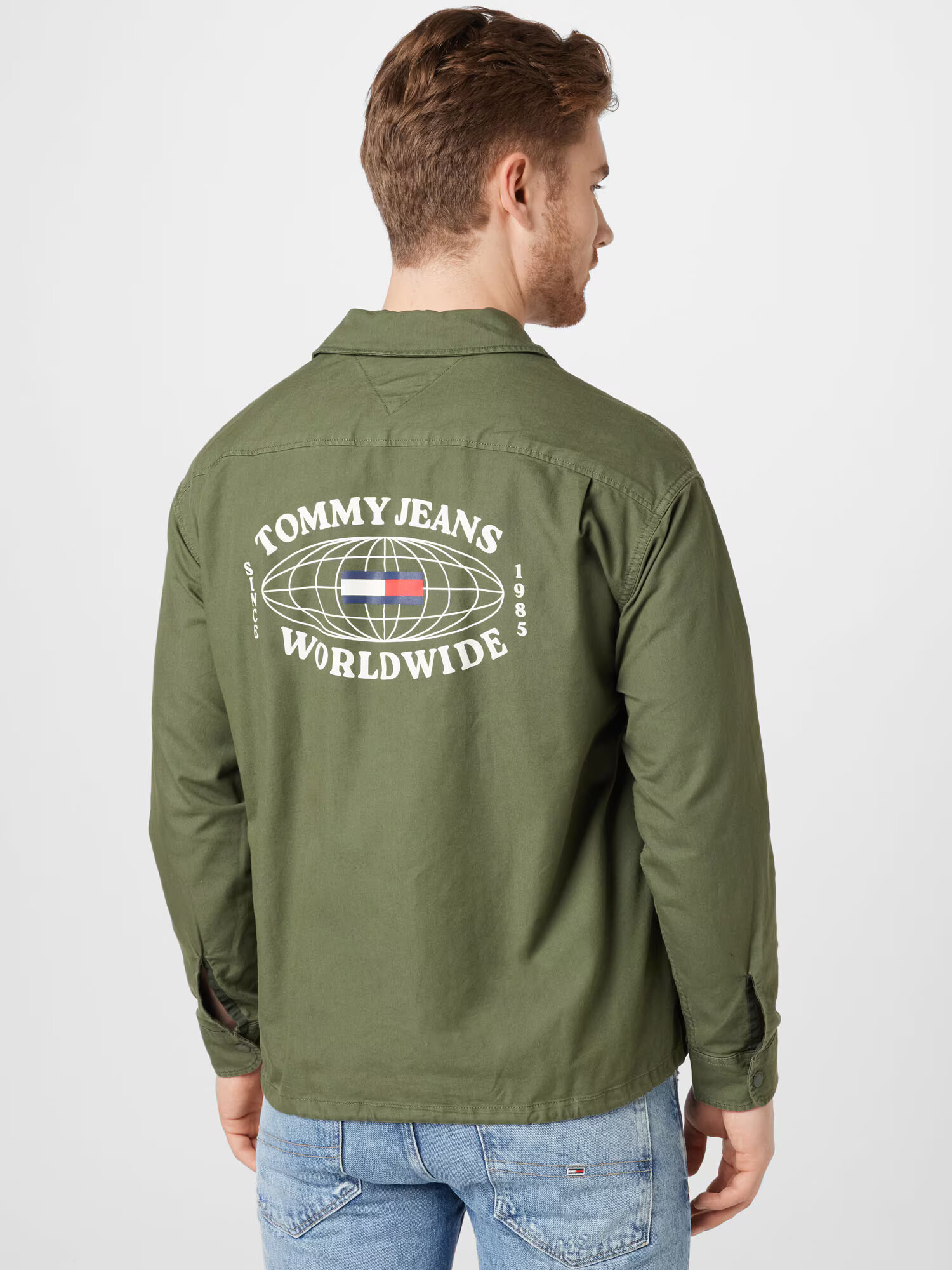 Tommy Jeans Prechodná bunda námornícka modrá / kaki / červená / biela - Pepit.sk