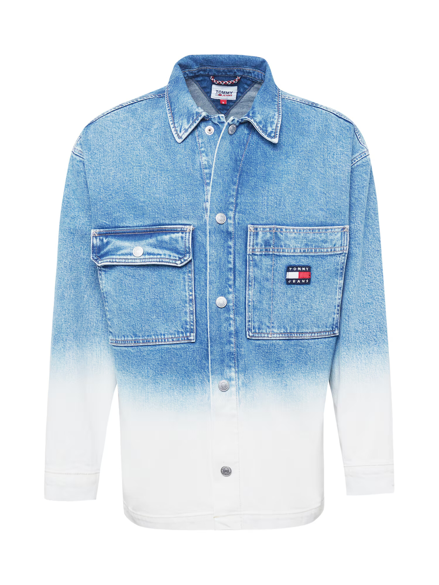 Tommy Jeans Prechodná bunda námornícka modrá / modrá denim / červená / biela - Pepit.sk