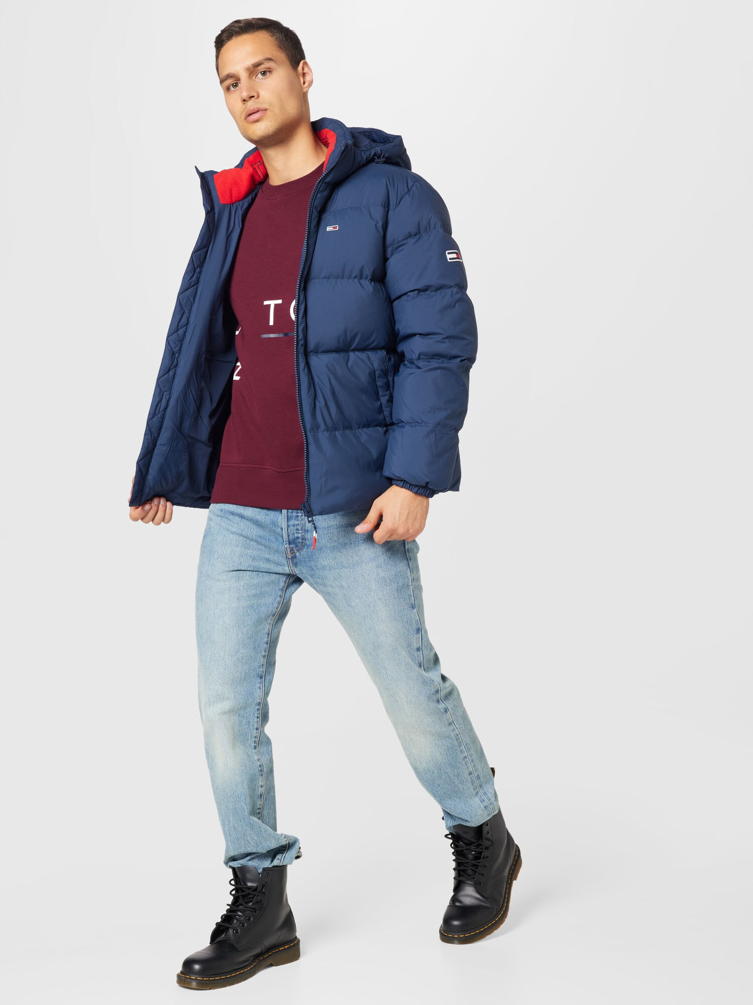 Tommy Jeans Zimná bunda tmavomodrá - Pepit.sk