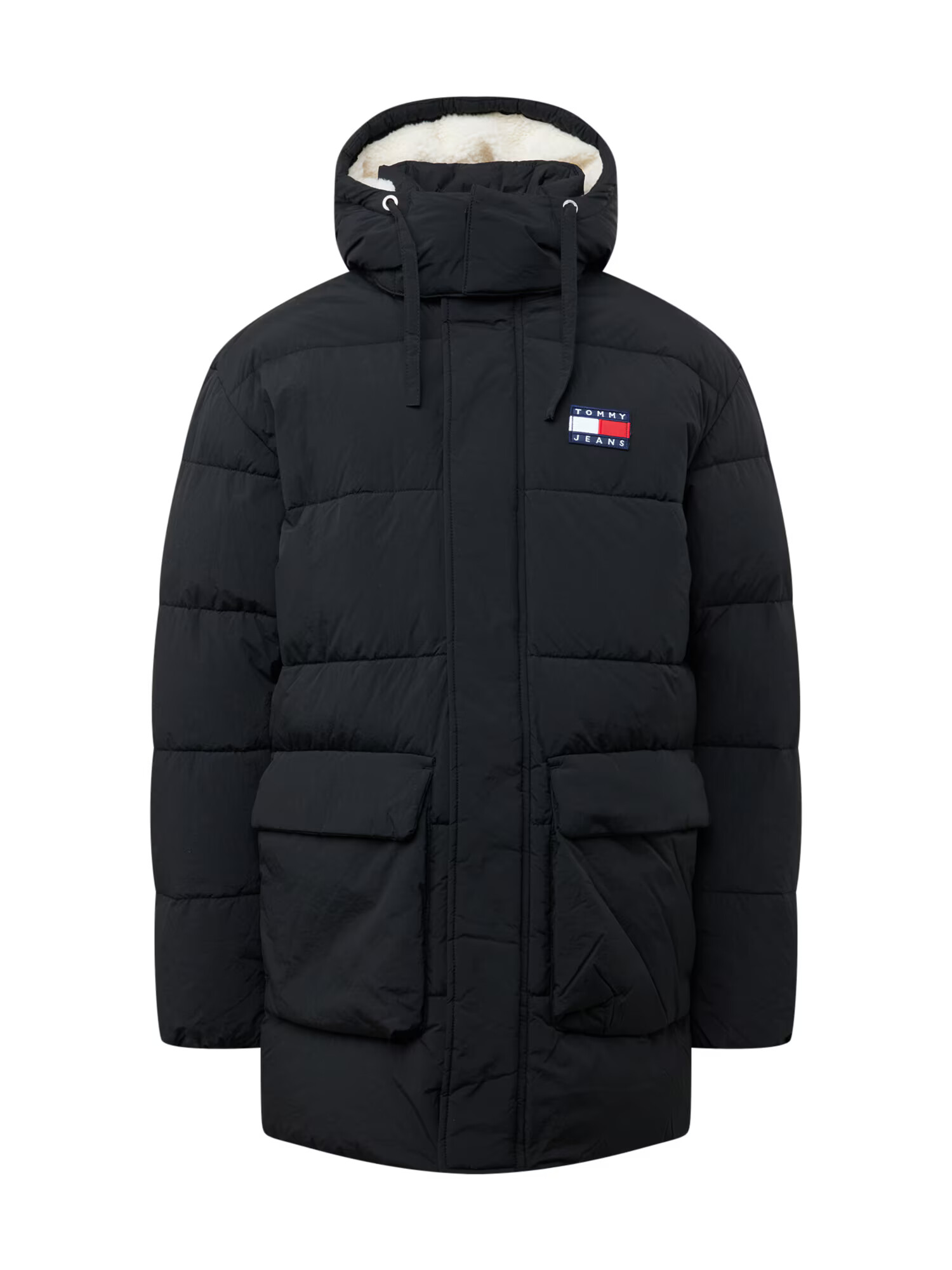 Tommy Jeans Prechodná parka námornícka modrá / červená / čierna / biela - Pepit.sk