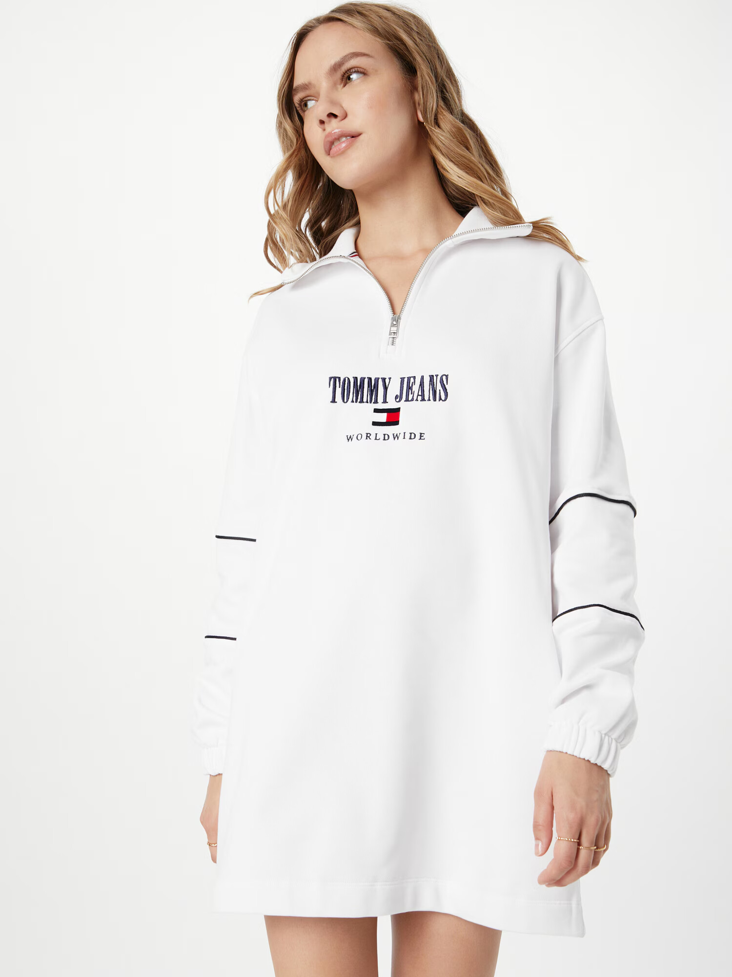 Tommy Jeans Šaty 'ARCHIVE 1' námornícka modrá / červená / biela - Pepit.sk