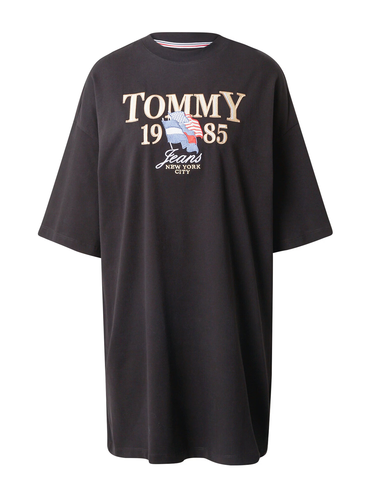 Tommy Jeans Šaty modrá / zlatá / červená / čierna - Pepit.sk