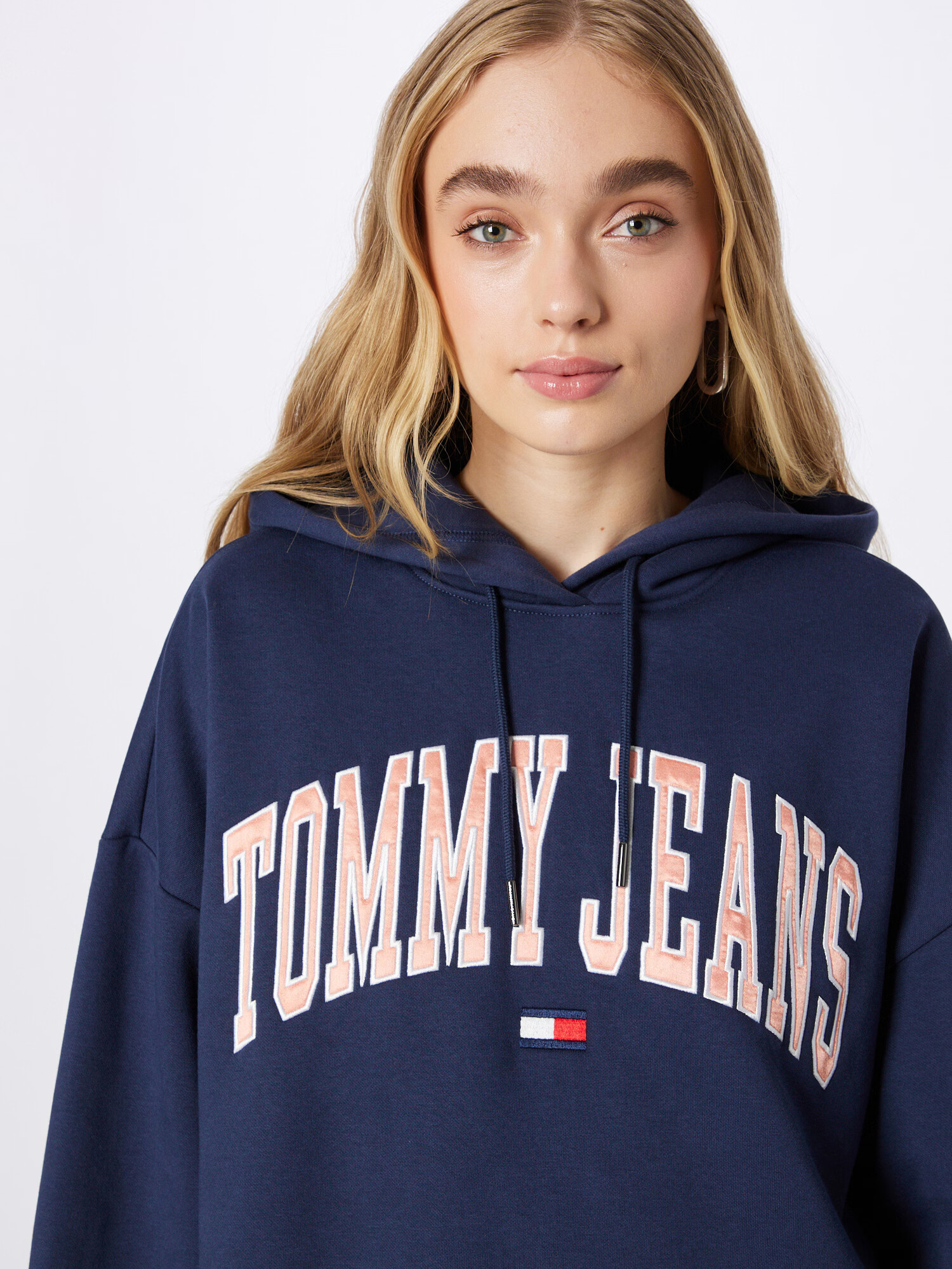 Tommy Jeans Šaty námornícka modrá / staroružová / červená / biela - Pepit.sk