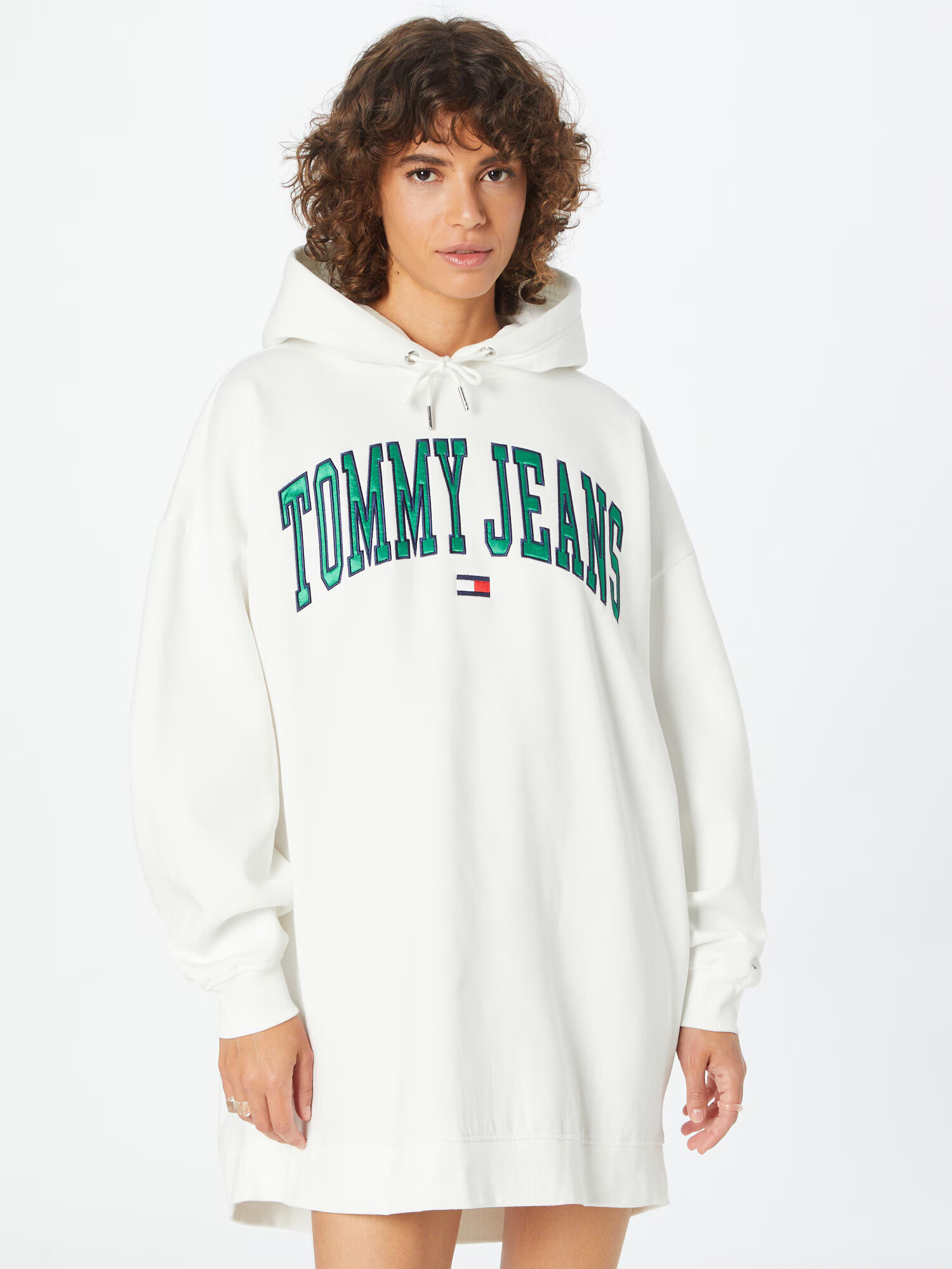 Tommy Jeans Šaty námornícka modrá / zelená / biela - Pepit.sk