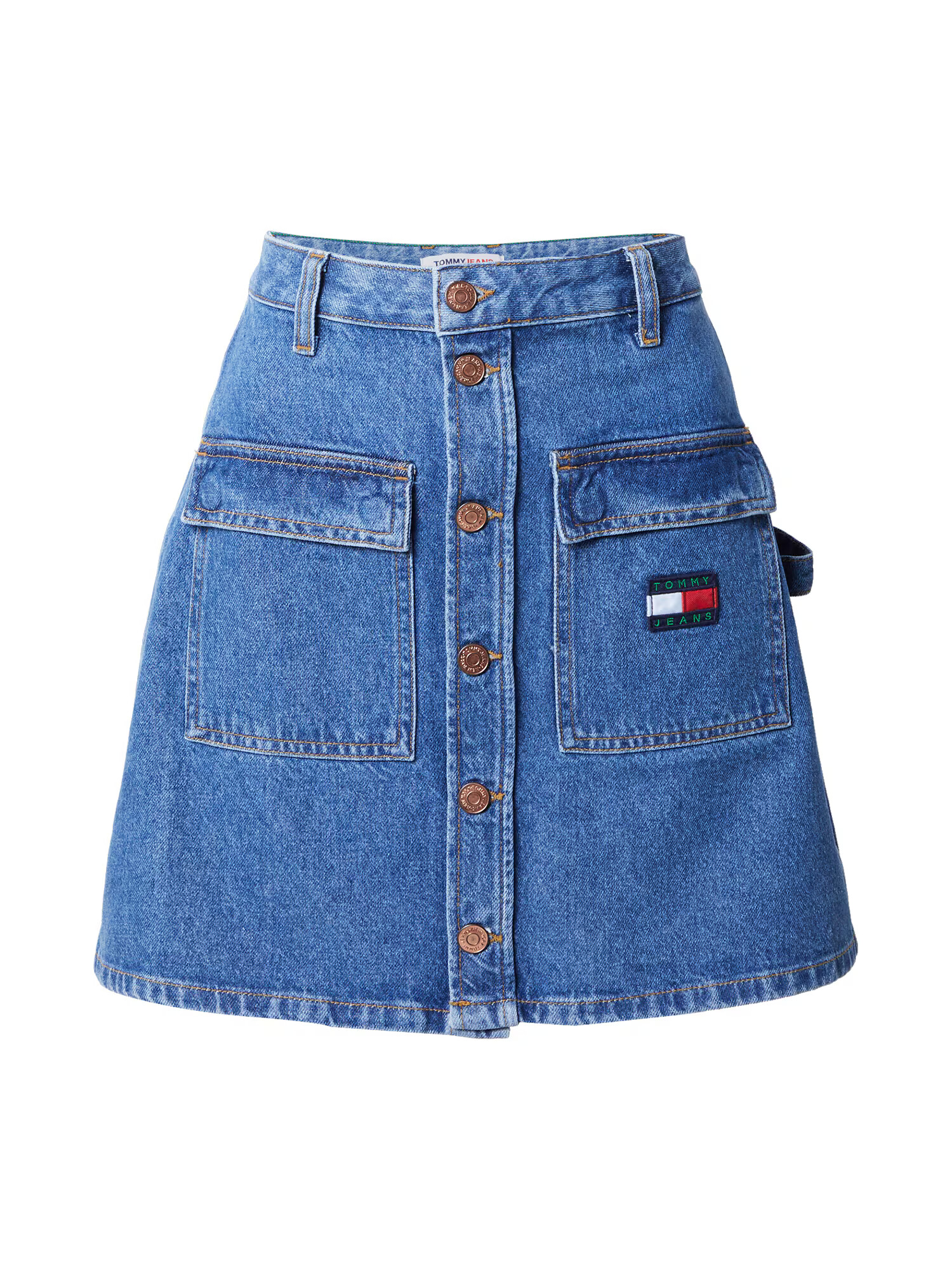 Tommy Jeans Sukňa modrá / červená / biela - Pepit.sk