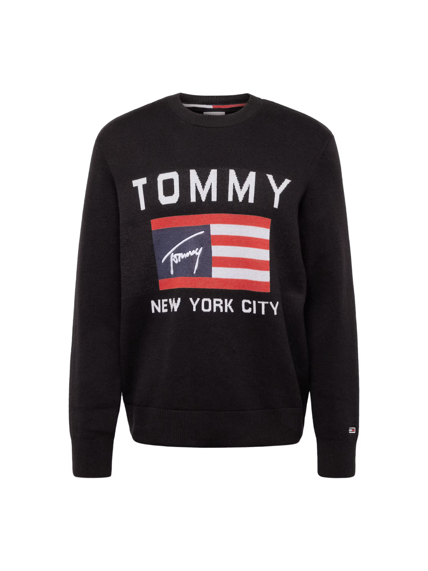 Tommy Jeans Sveter červená / čierna / biela - Pepit.sk