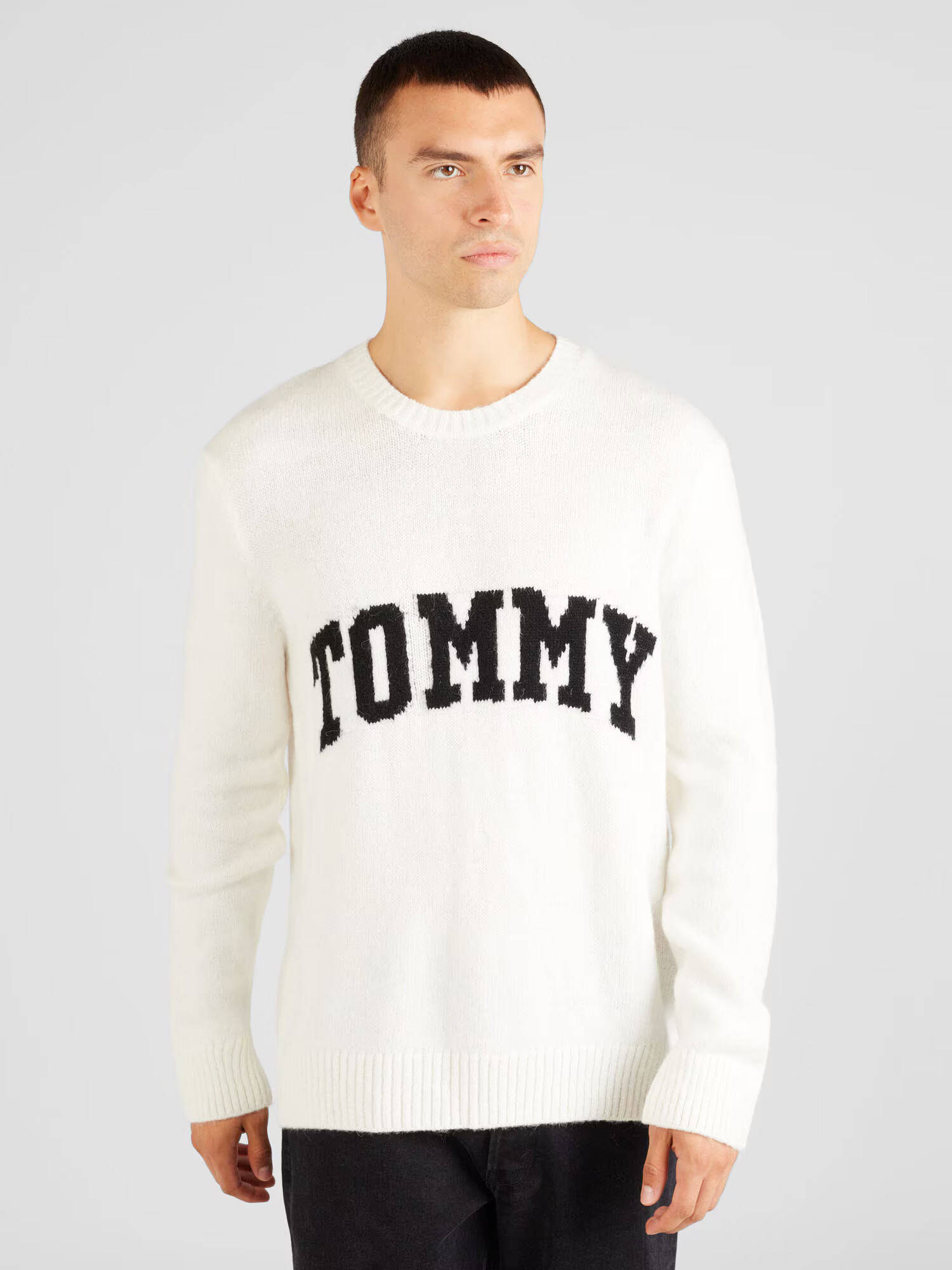 Tommy Jeans Sveter námornícka modrá / biela - Pepit.sk