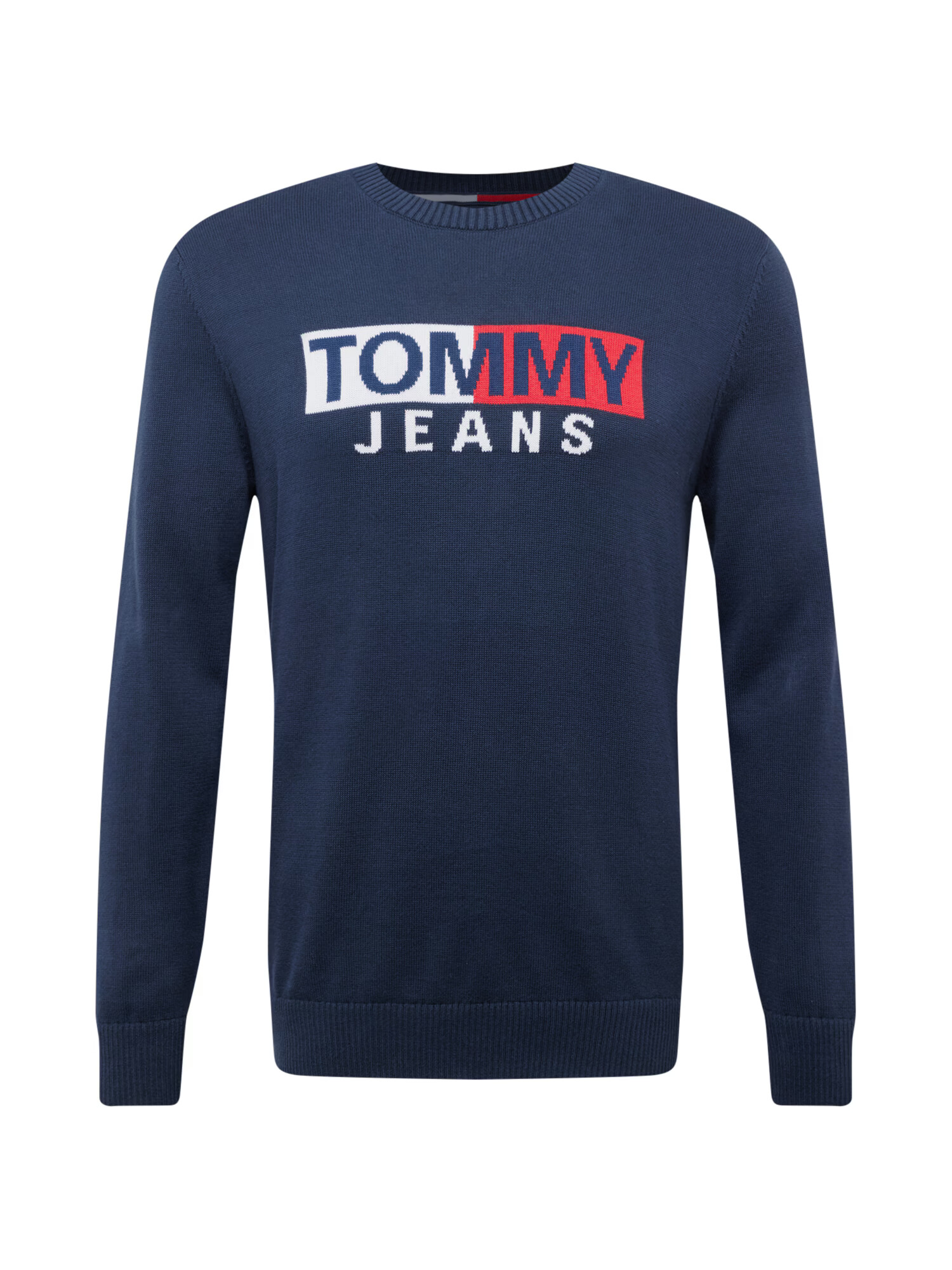 Tommy Jeans Sveter námornícka modrá / červená / biela - Pepit.sk