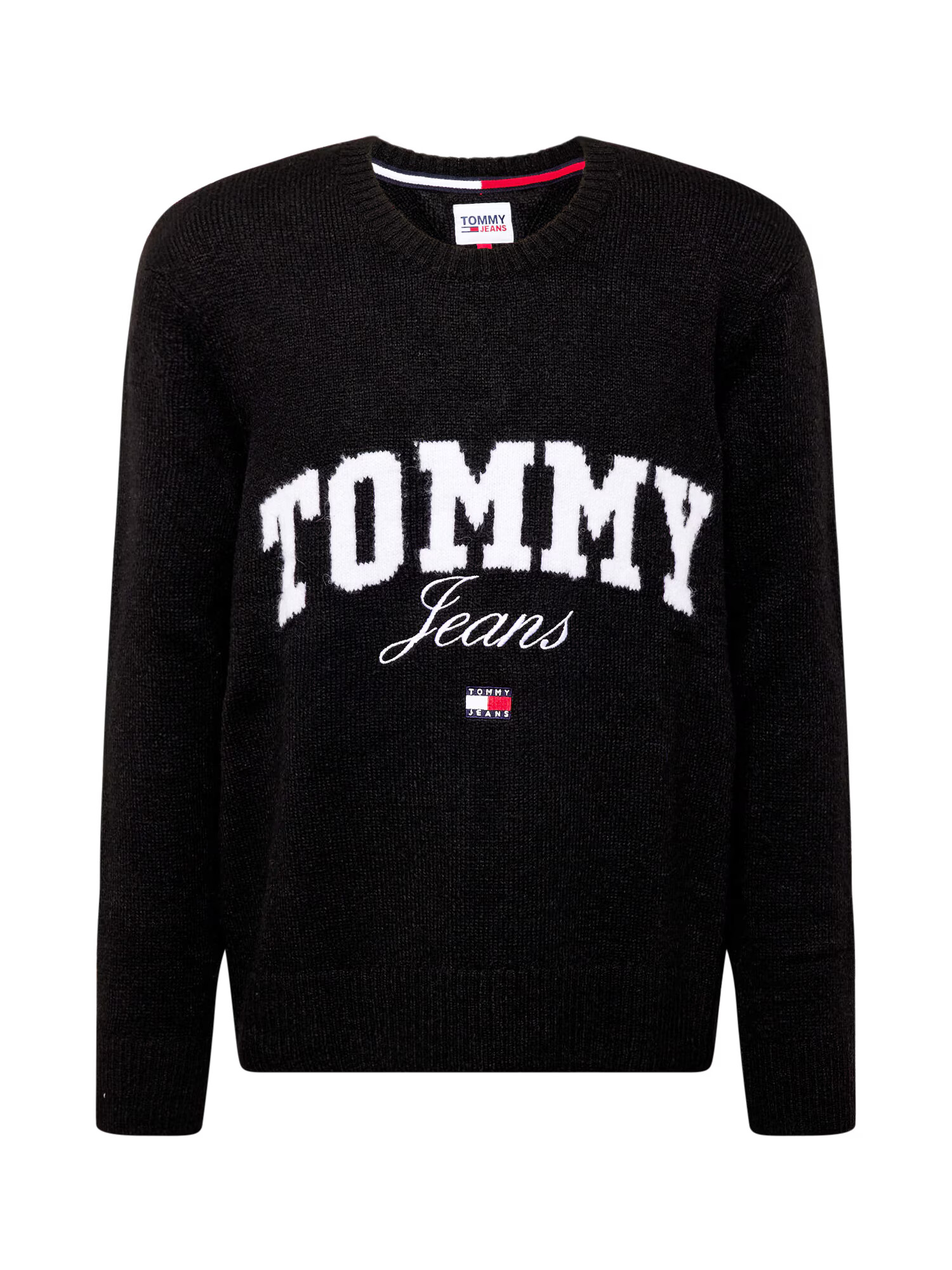 Tommy Jeans Sveter námornícka modrá / červená / čierna / biela - Pepit.sk