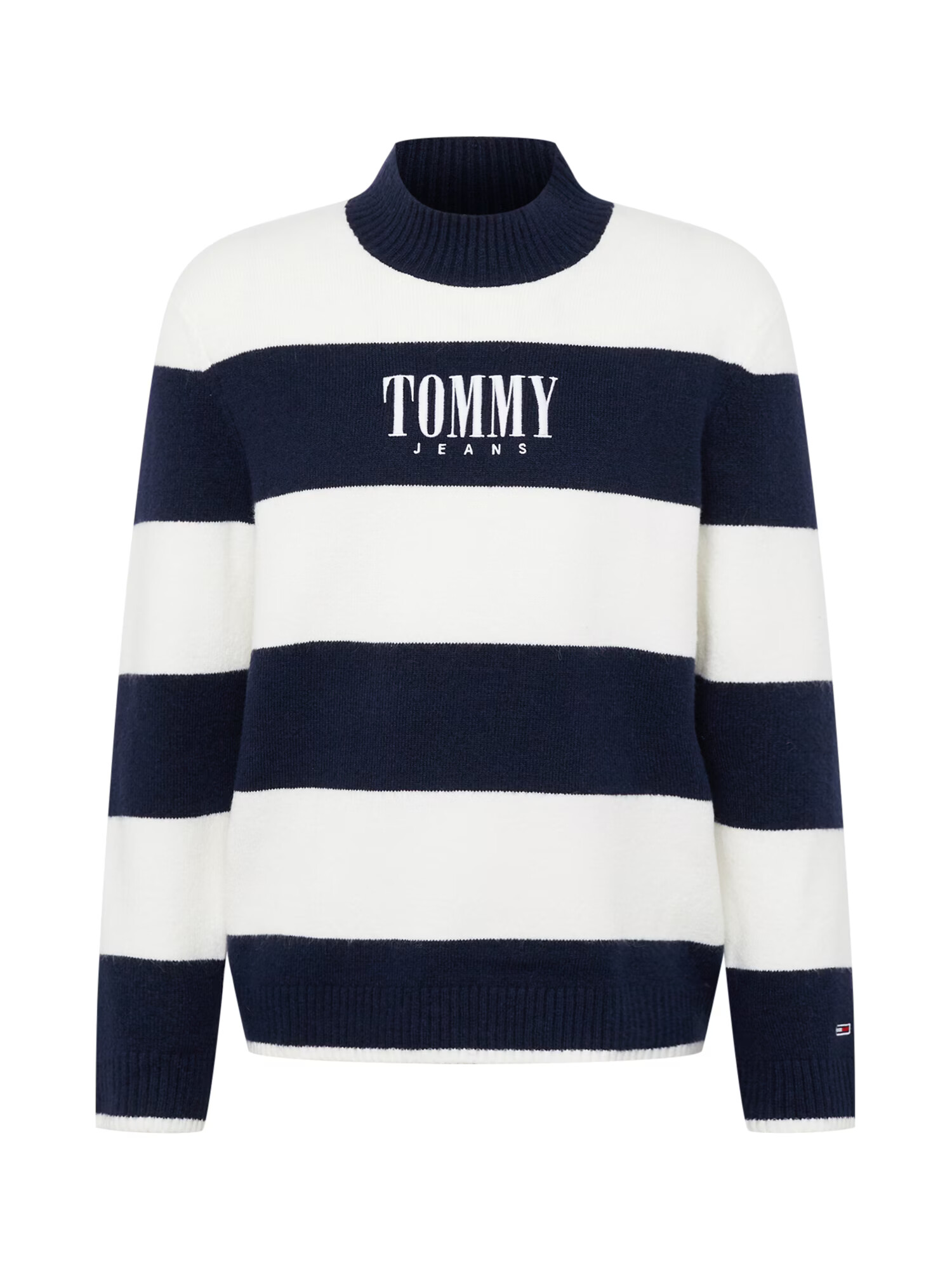 Tommy Jeans Sveter námornícka modrá / ohnivo červená / biela - Pepit.sk