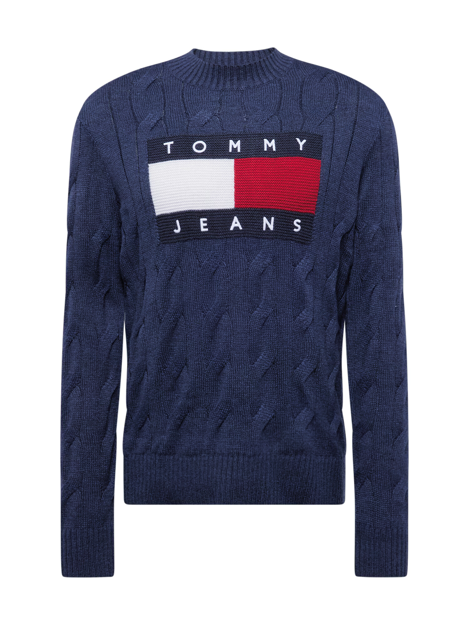 Tommy Jeans Sveter námornícka modrá / tmavomodrá / červená / biela - Pepit.sk