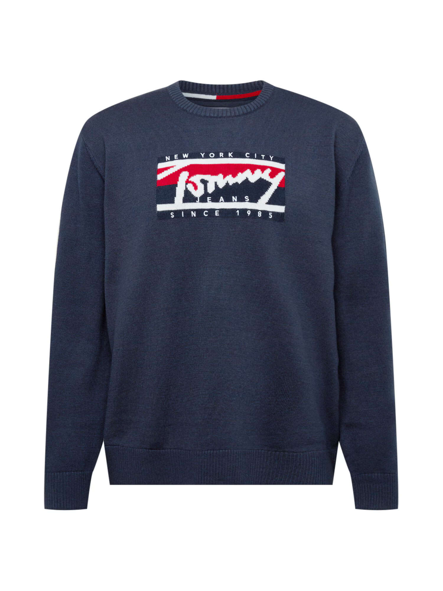 Tommy Jeans Sveter tmavomodrá / červená / biela - Pepit.sk