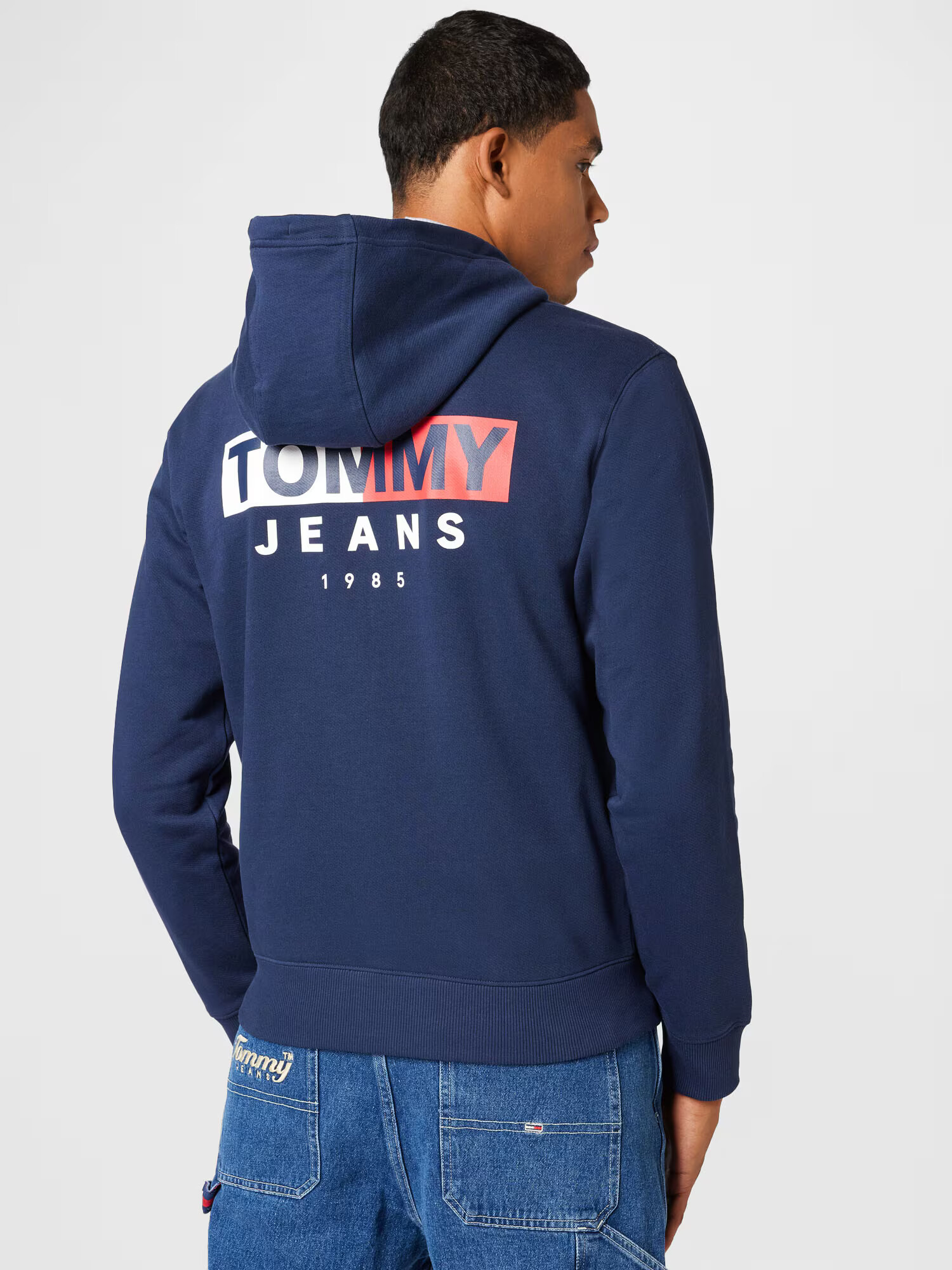 Tommy Jeans Tepláková bunda námornícka modrá / červená / biela - Pepit.sk