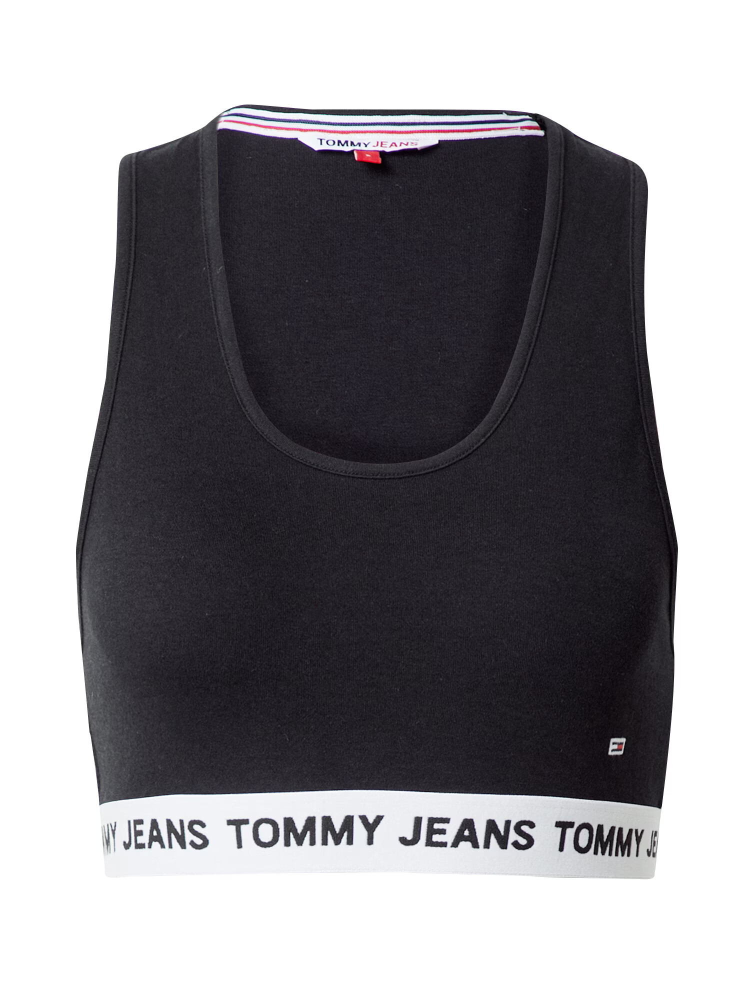 Tommy Jeans Top čierna / biela - Pepit.sk