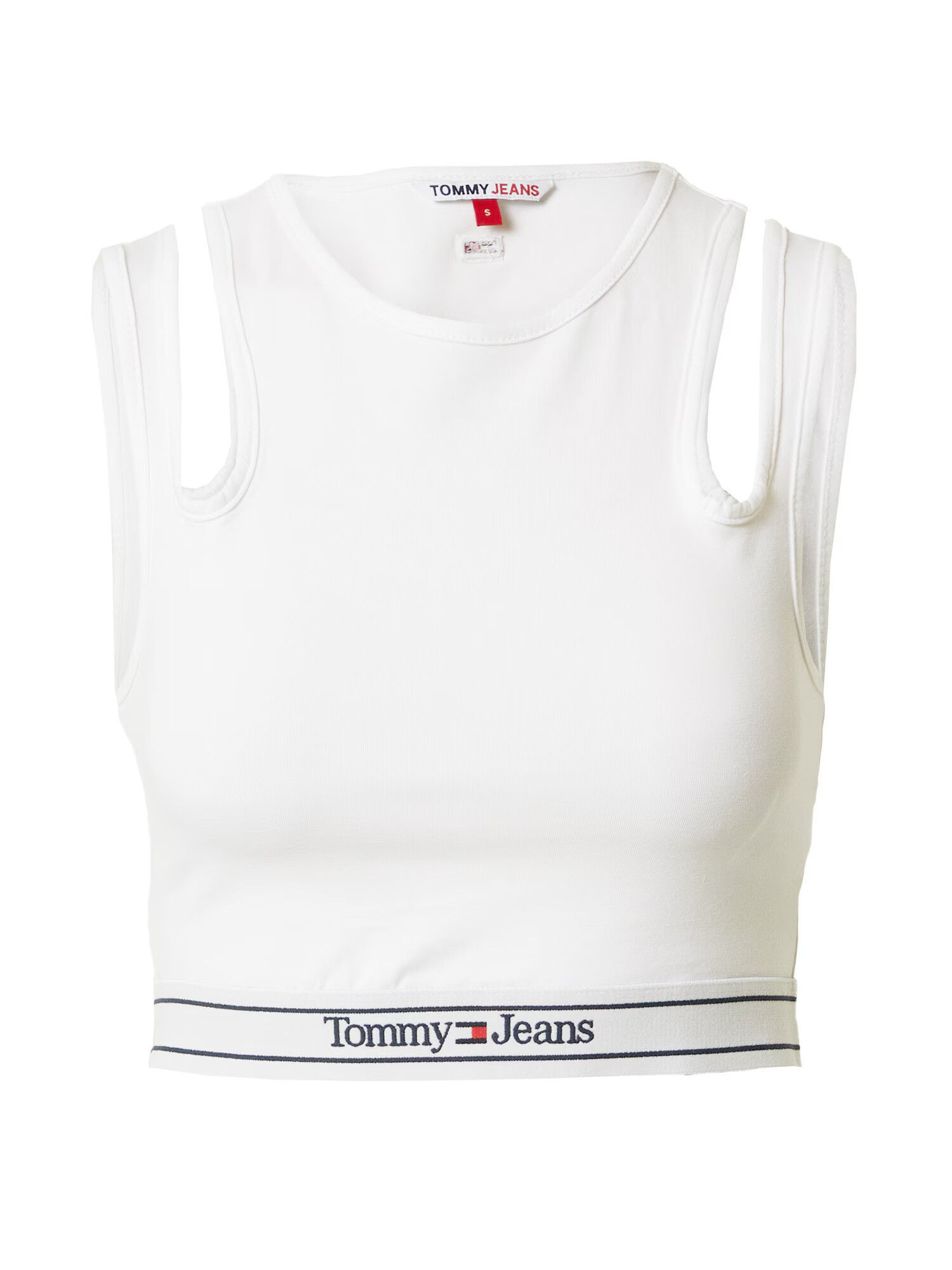 Tommy Jeans Top námornícka modrá / ohnivo červená / biela - Pepit.sk