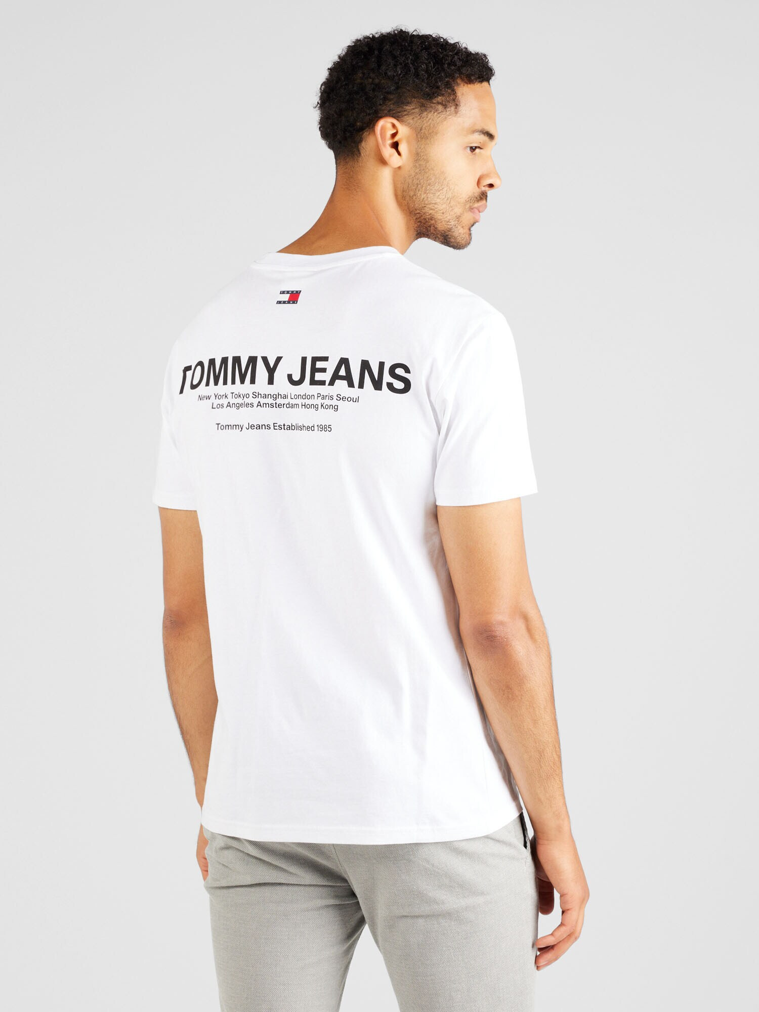 Tommy Jeans Tričko červená / čierna / biela - Pepit.sk