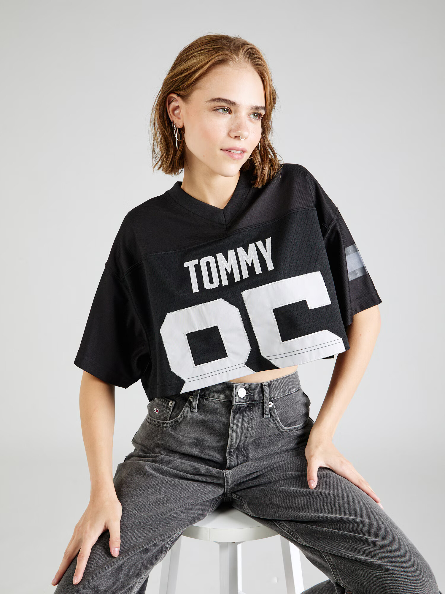 Tommy Jeans Tričko čierna / biela - Pepit.sk