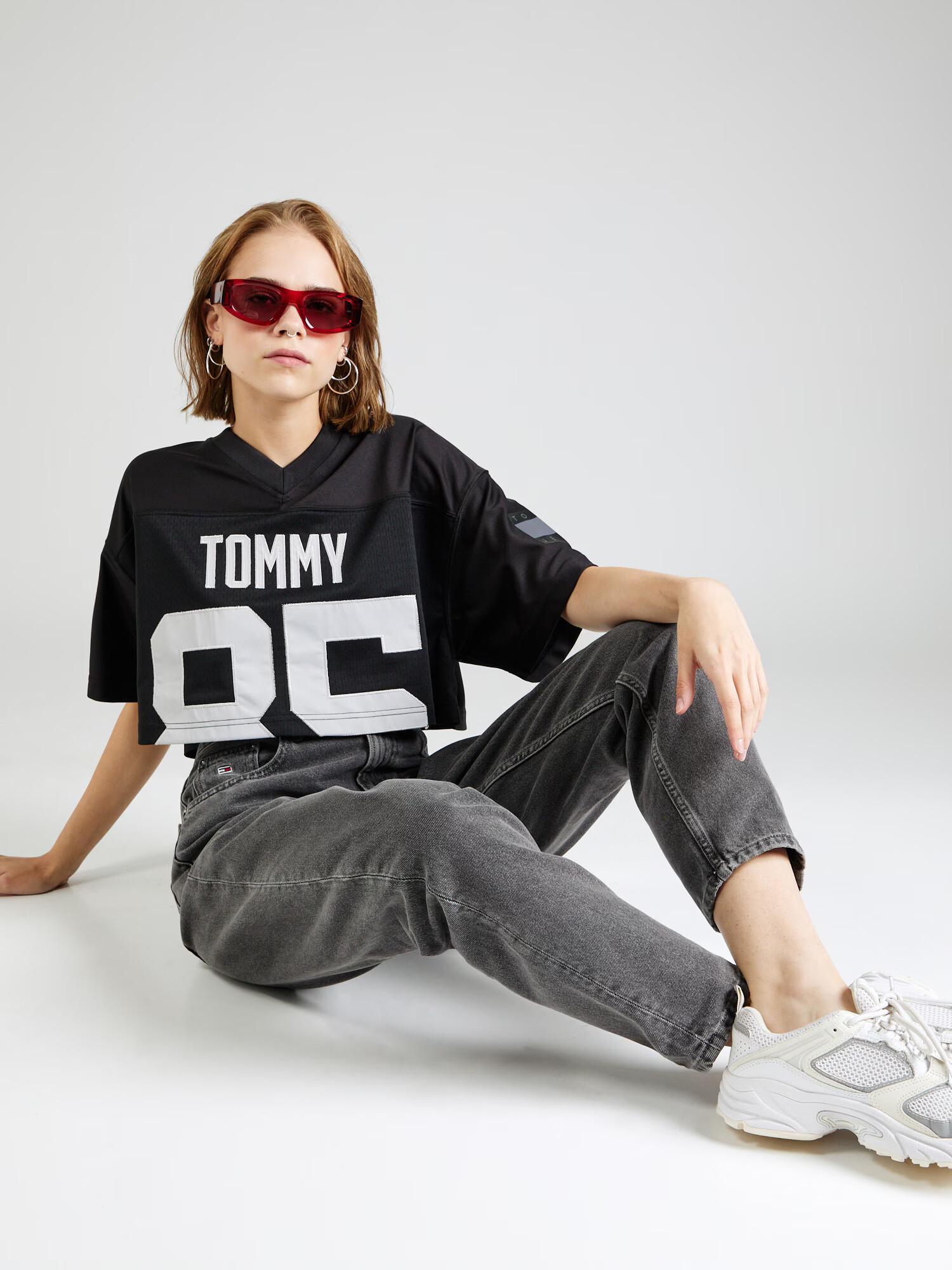 Tommy Jeans Tričko čierna / biela - Pepit.sk