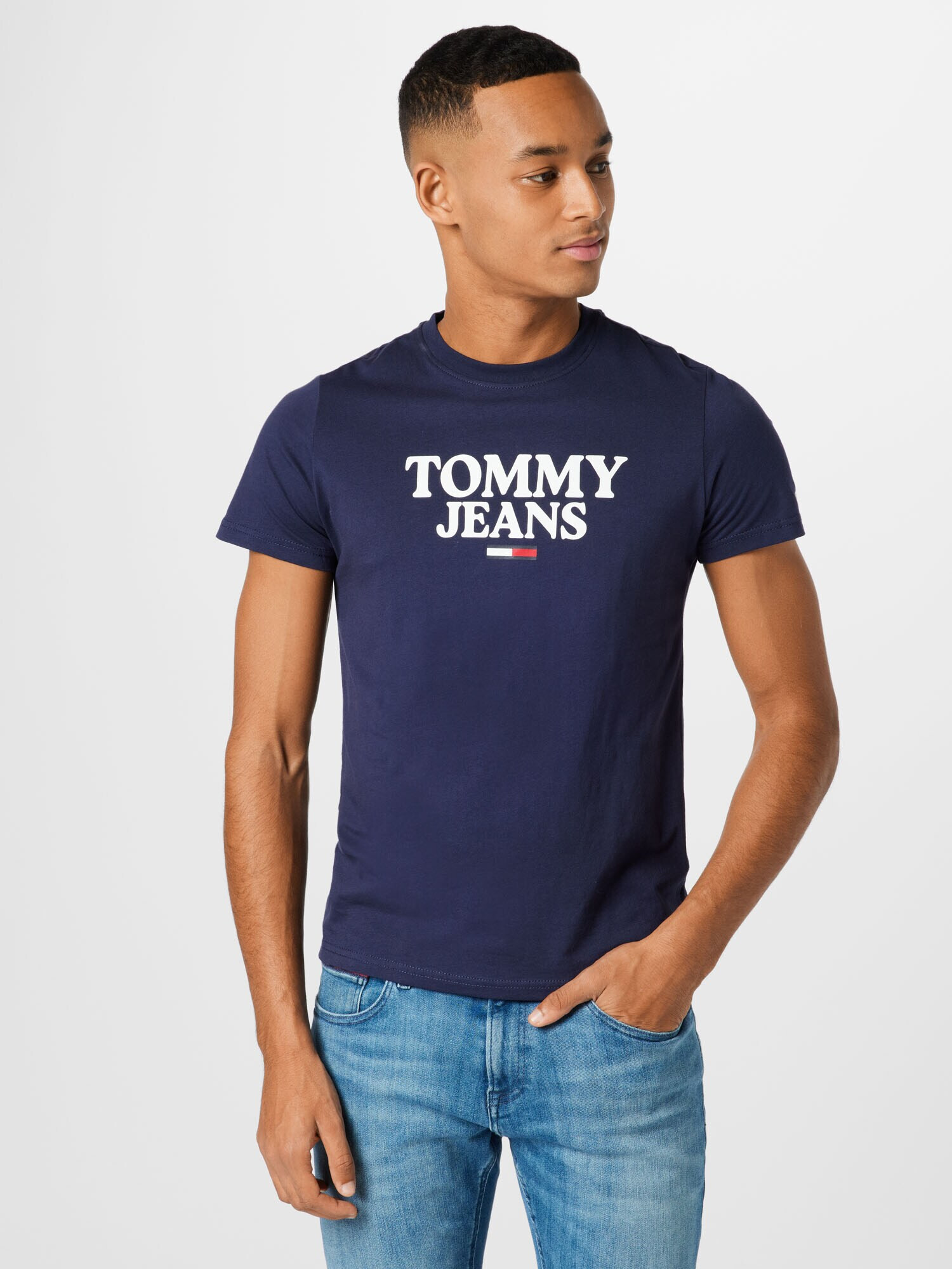 Tommy Jeans Tričko 'ENTRY' námornícka modrá / červená / biela - Pepit.sk