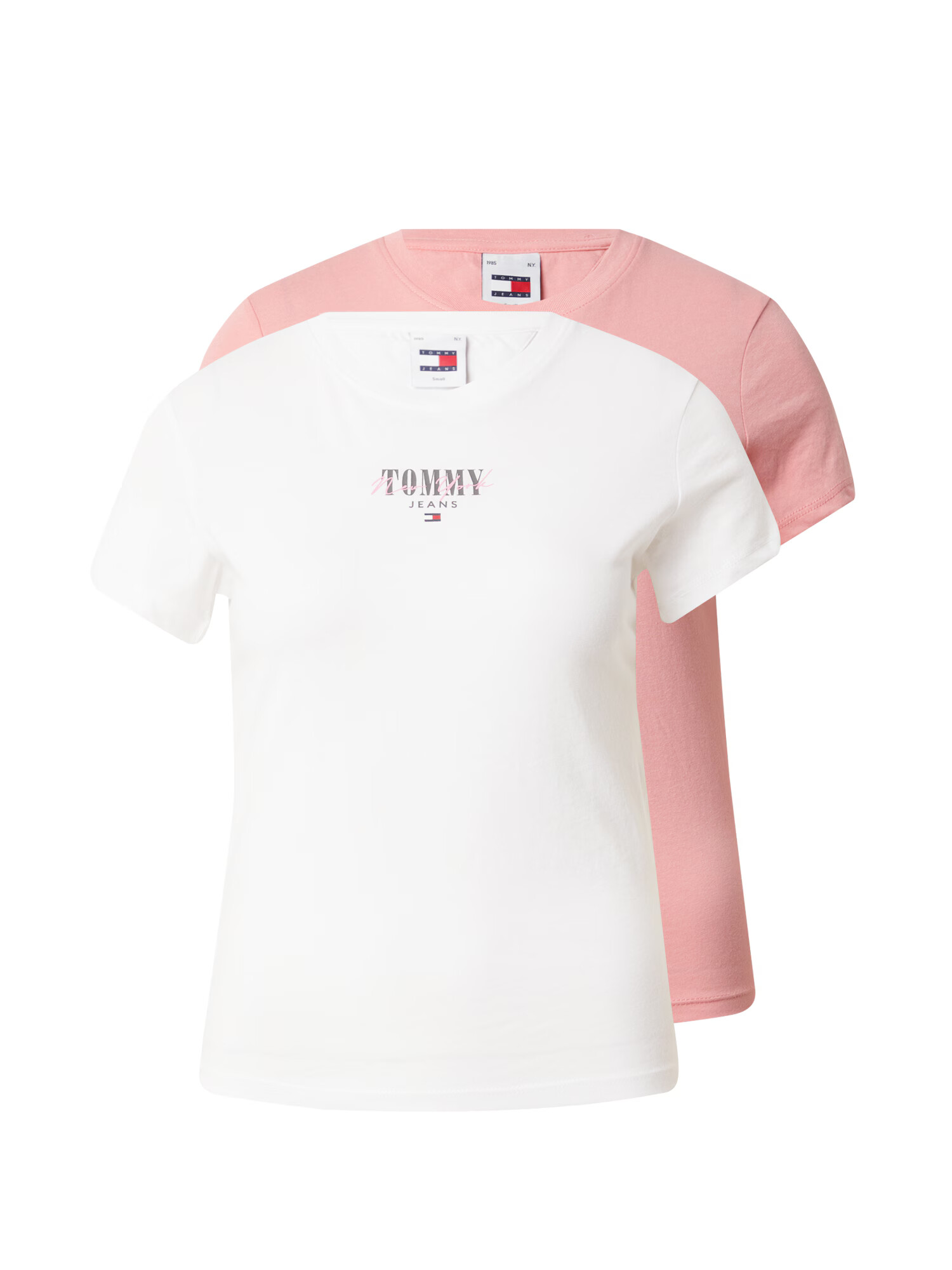 Tommy Jeans Tričko 'ESSENTIAL' námornícka modrá / rosé / červená / biela - Pepit.sk