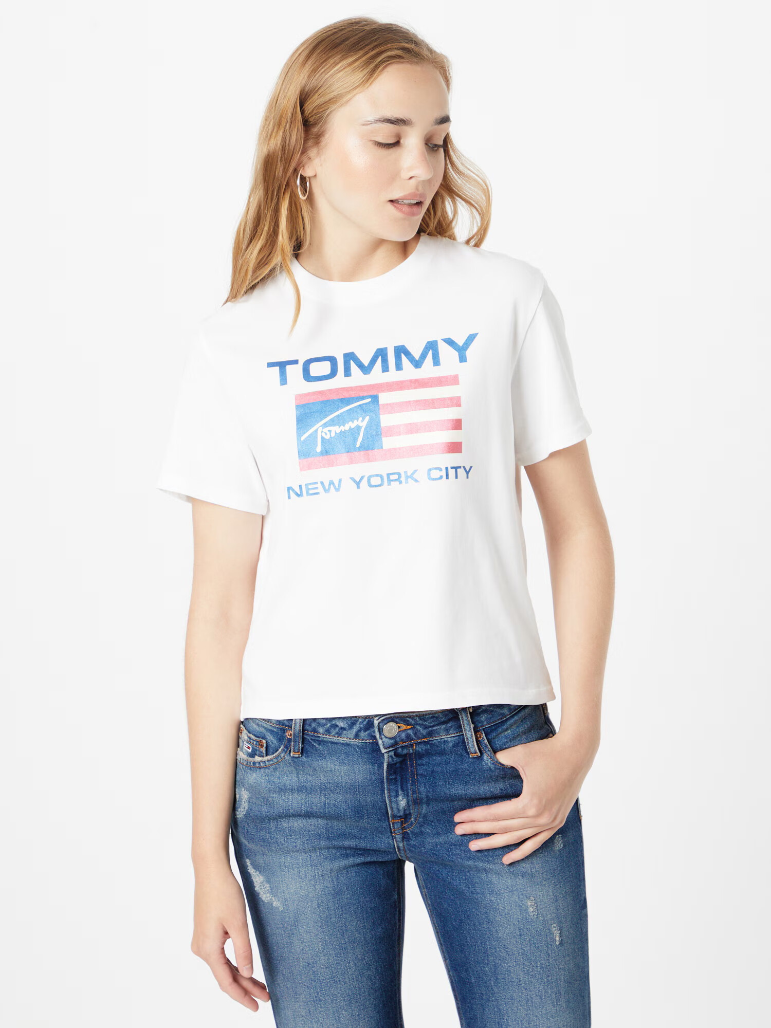 Tommy Jeans Tričko modrá / červená / biela - Pepit.sk