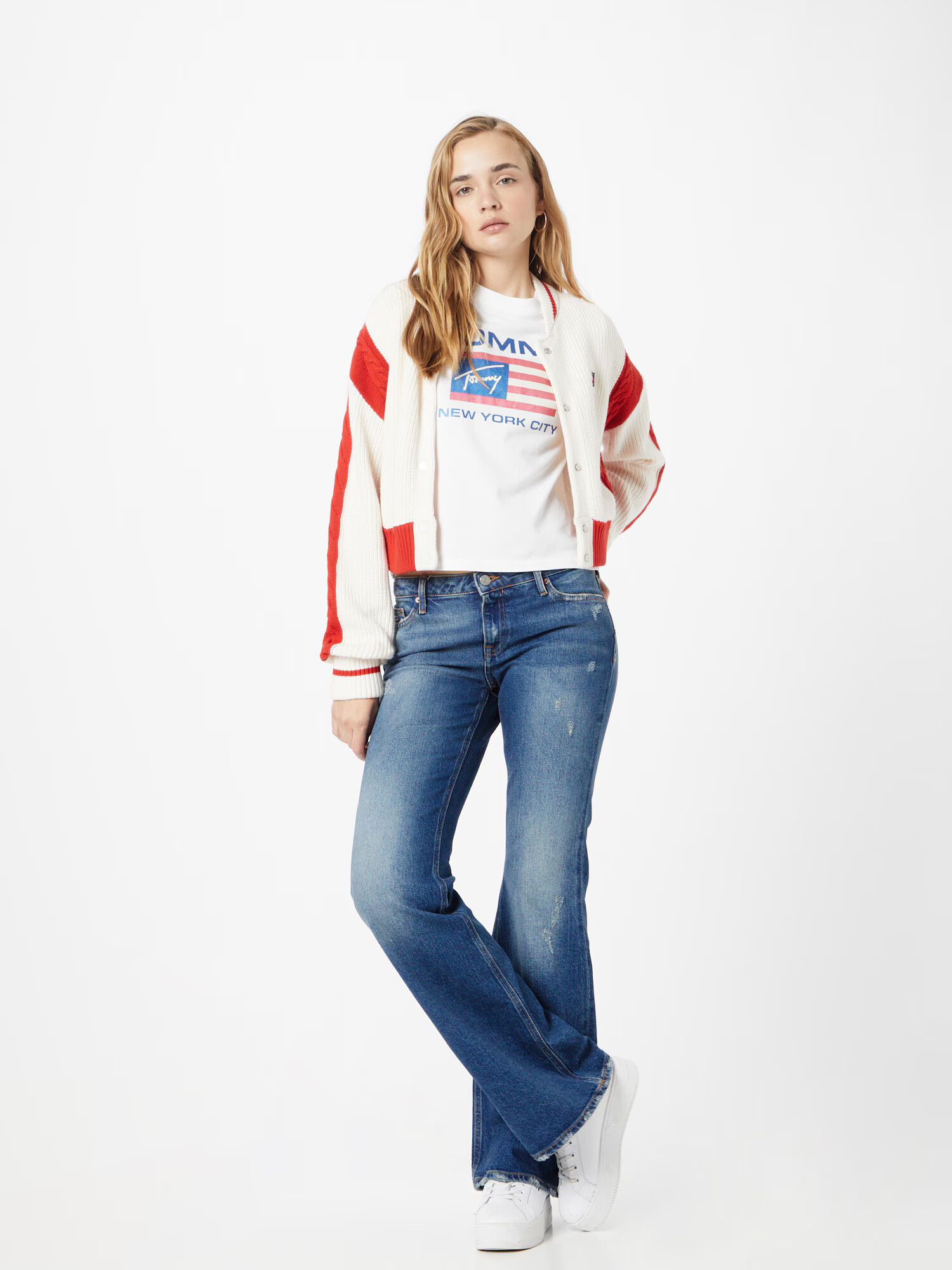 Tommy Jeans Tričko modrá / červená / biela - Pepit.sk