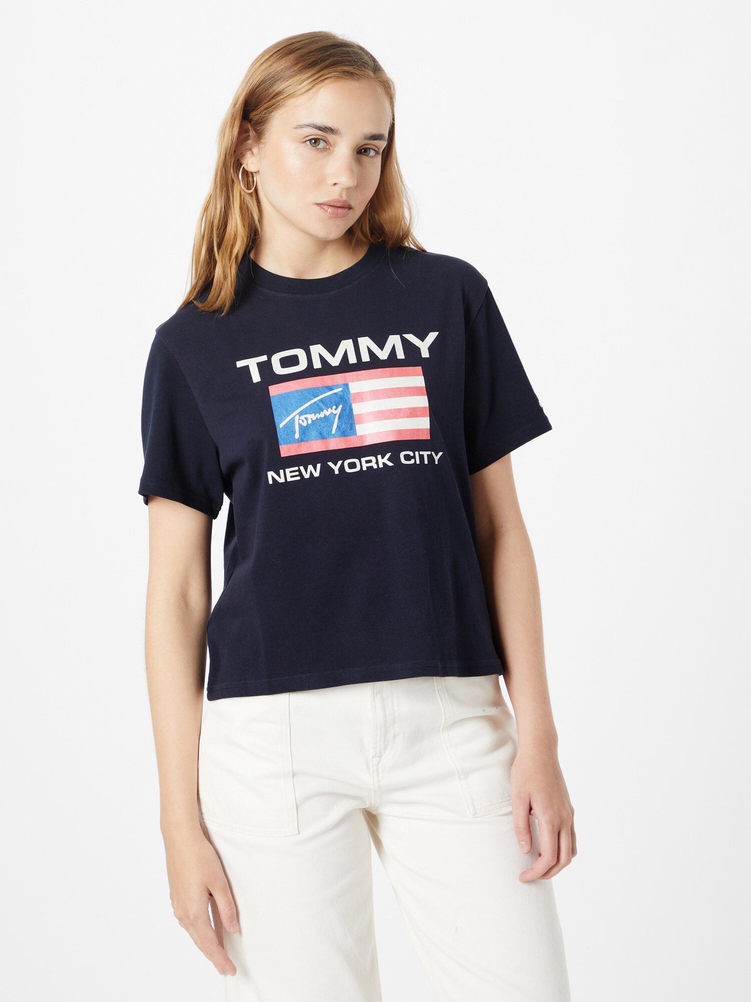 Tommy Jeans Tričko modrá / námornícka modrá / červená / biela - Pepit.sk