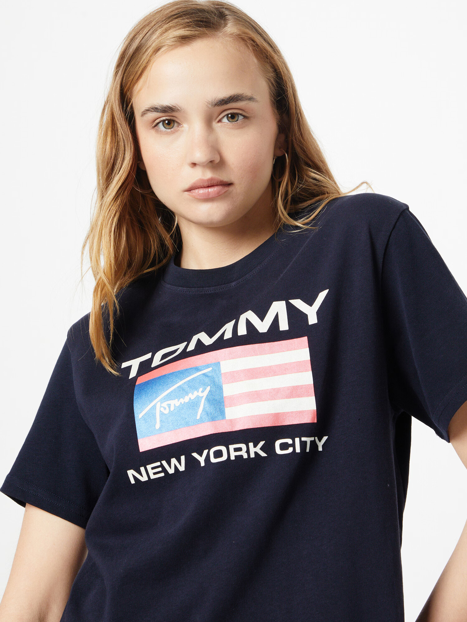 Tommy Jeans Tričko modrá / námornícka modrá / červená / biela - Pepit.sk