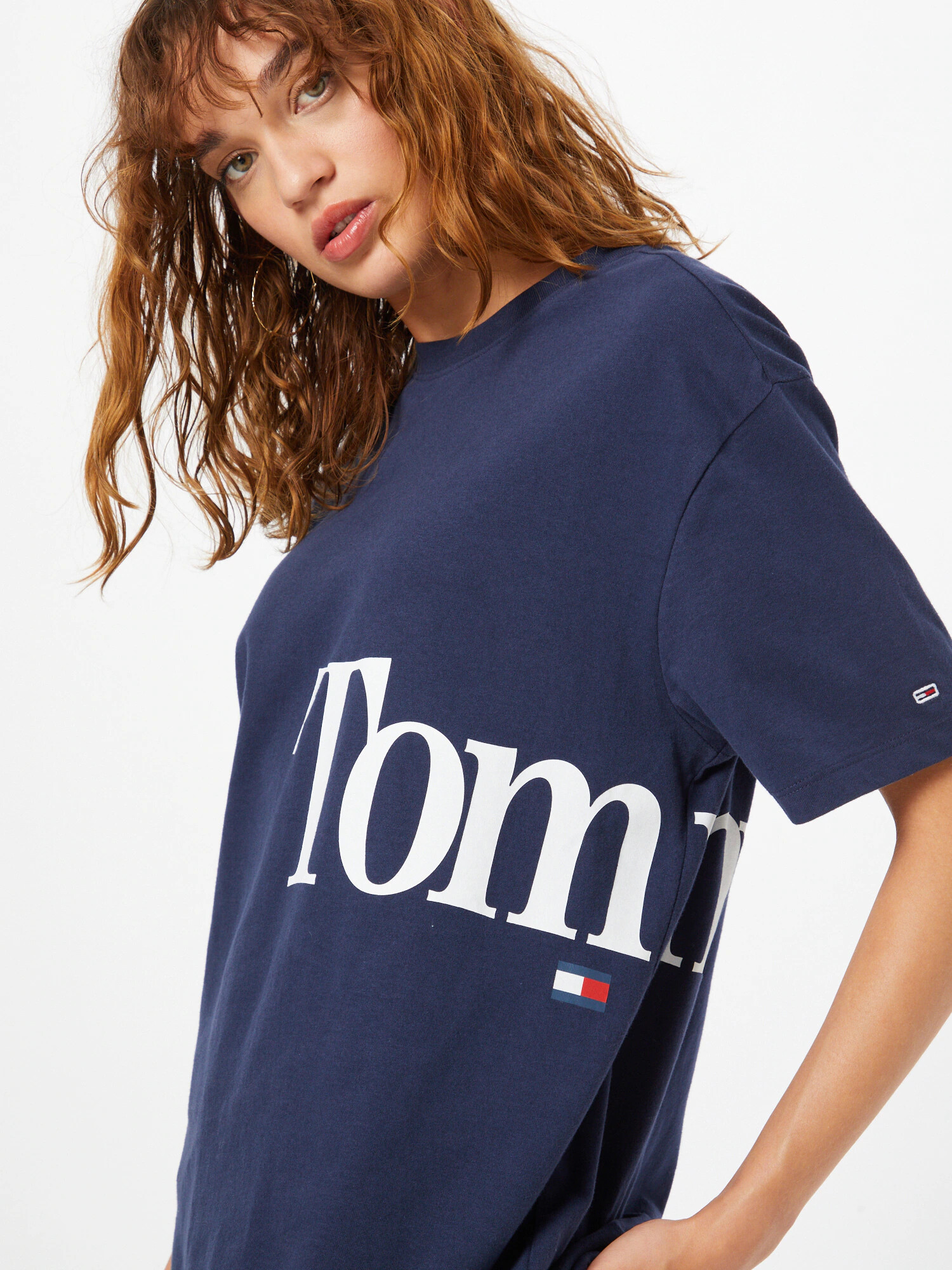 Tommy Jeans Tričko námornícka modrá / biela - Pepit.sk