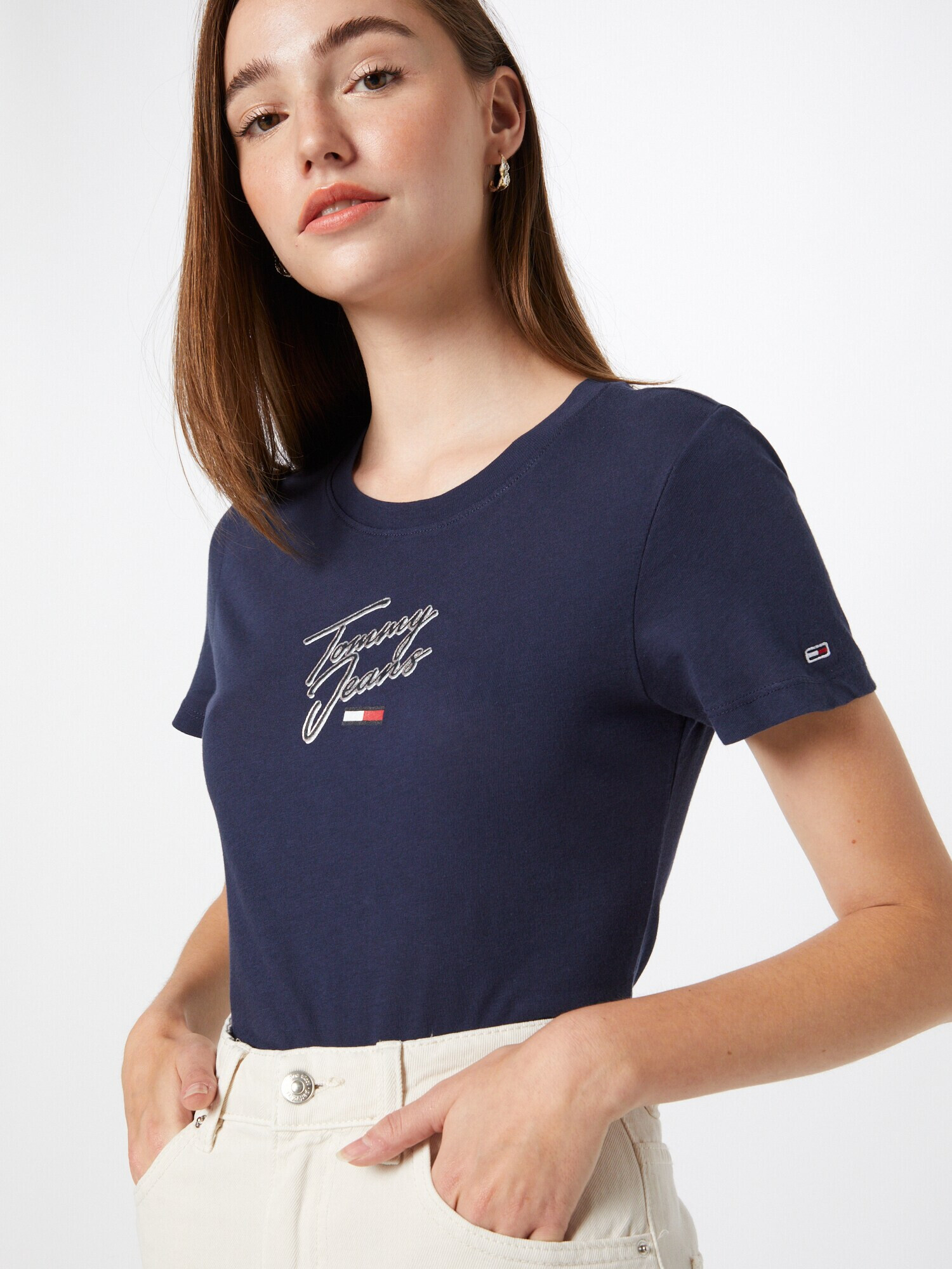 Tommy Jeans Tričko námornícka modrá / červená / biela - Pepit.sk