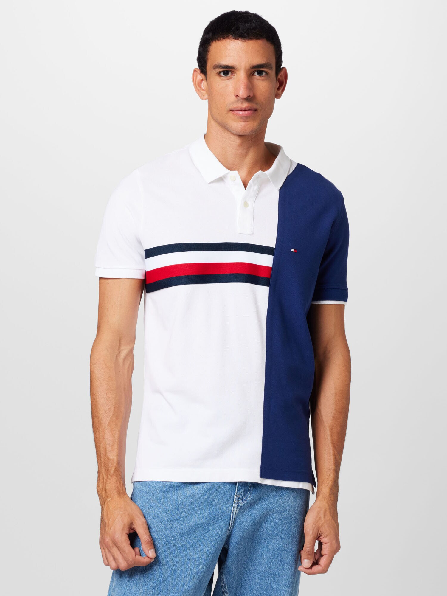 Tommy Jeans Tričko námornícka modrá / červená / biela - Pepit.sk