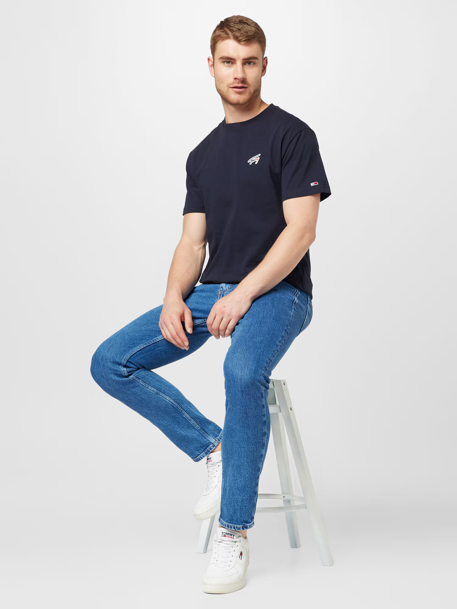 Tommy Jeans Tričko námornícka modrá / červená / biela - Pepit.sk