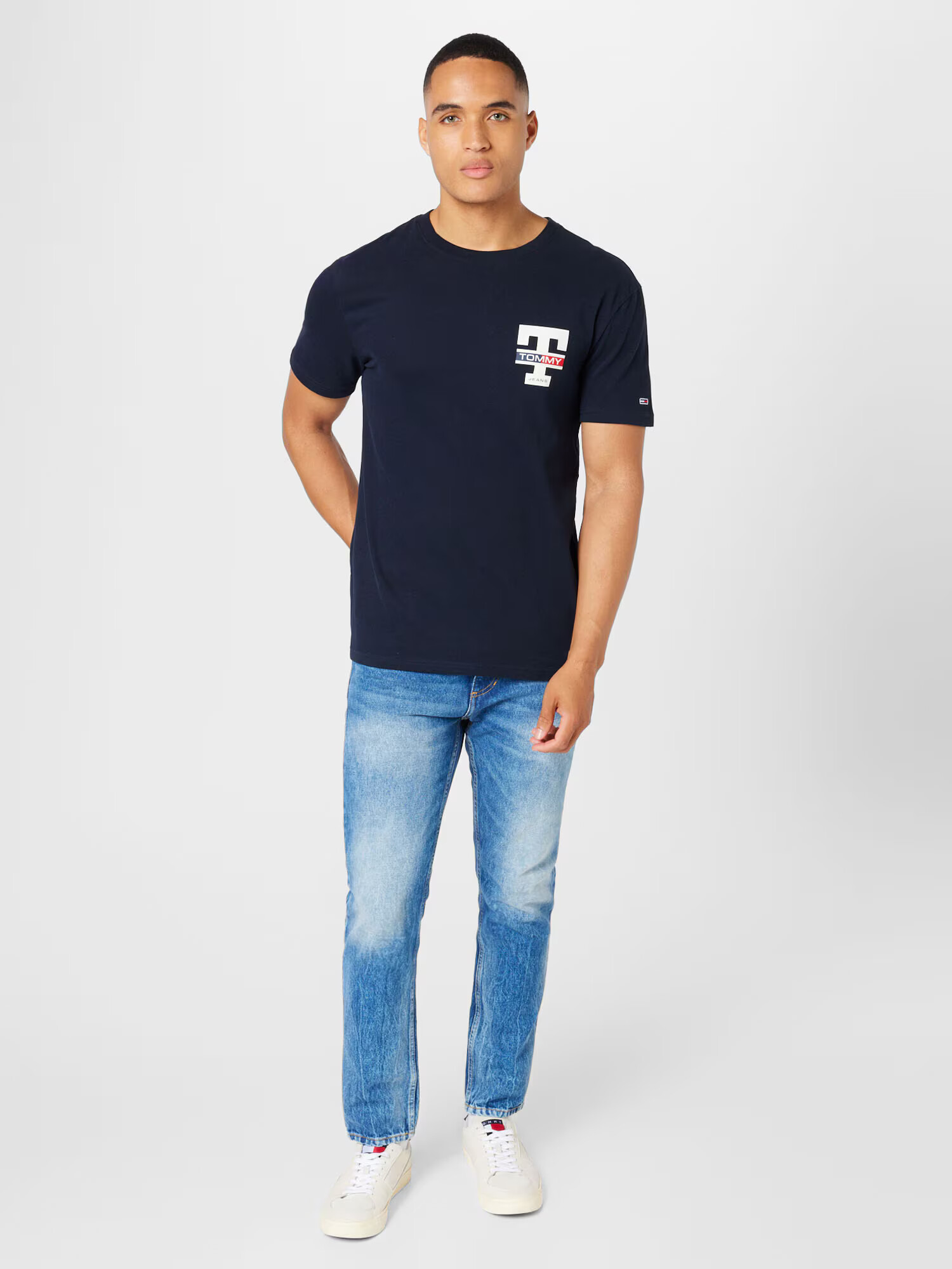 Tommy Jeans Tričko námornícka modrá / červená / biela - Pepit.sk