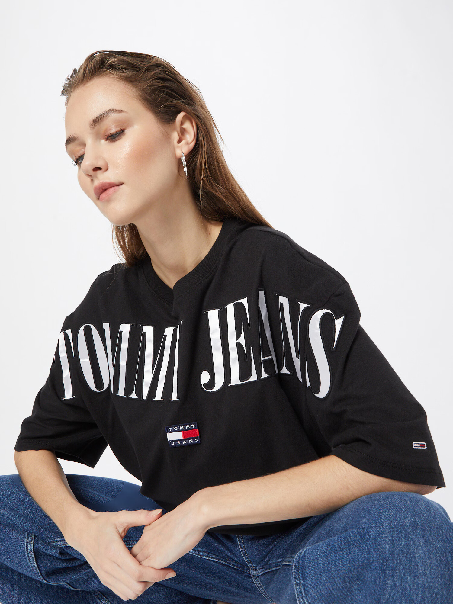 Tommy Jeans Tričko námornícka modrá / červená / čierna / biela - Pepit.sk