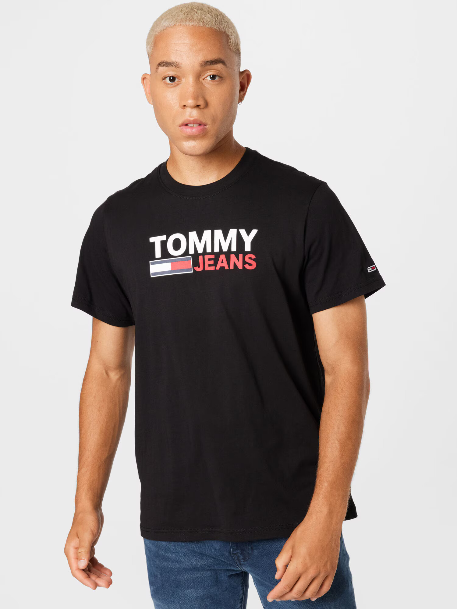 Tommy Jeans Tričko námornícka modrá / červená / čierna / biela - Pepit.sk