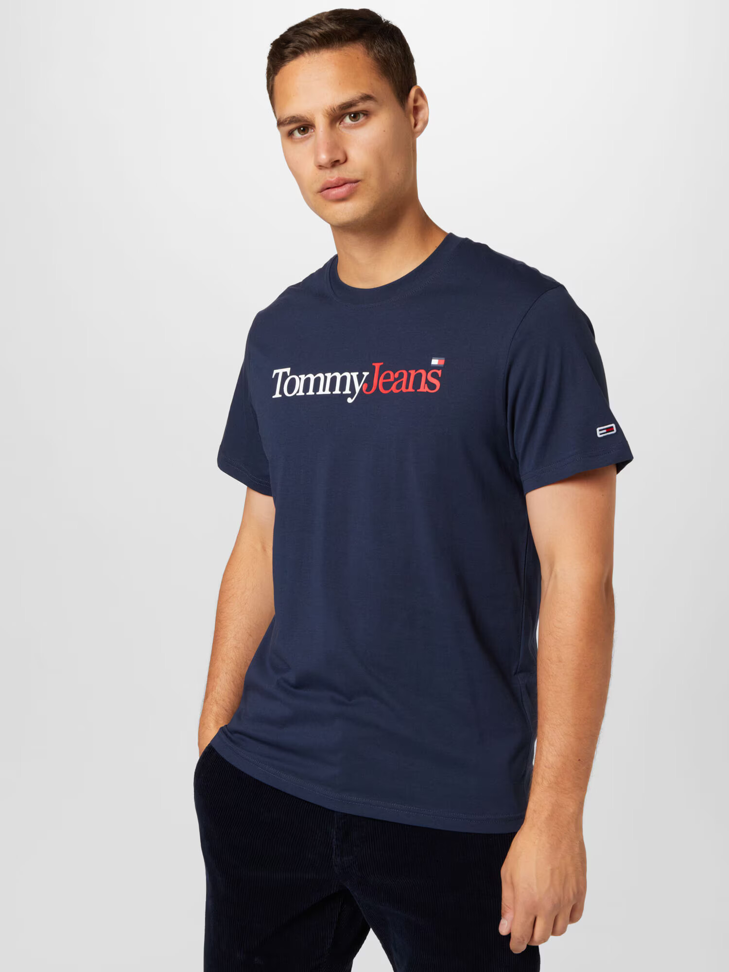 Tommy Jeans Tričko námornícka modrá / grenadínová / biela - Pepit.sk