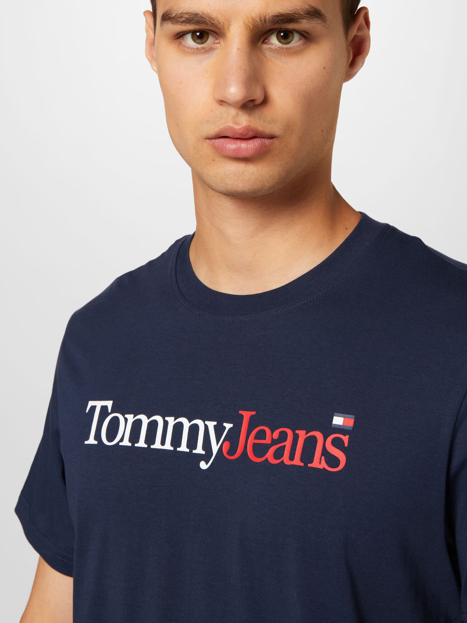 Tommy Jeans Tričko námornícka modrá / grenadínová / biela - Pepit.sk