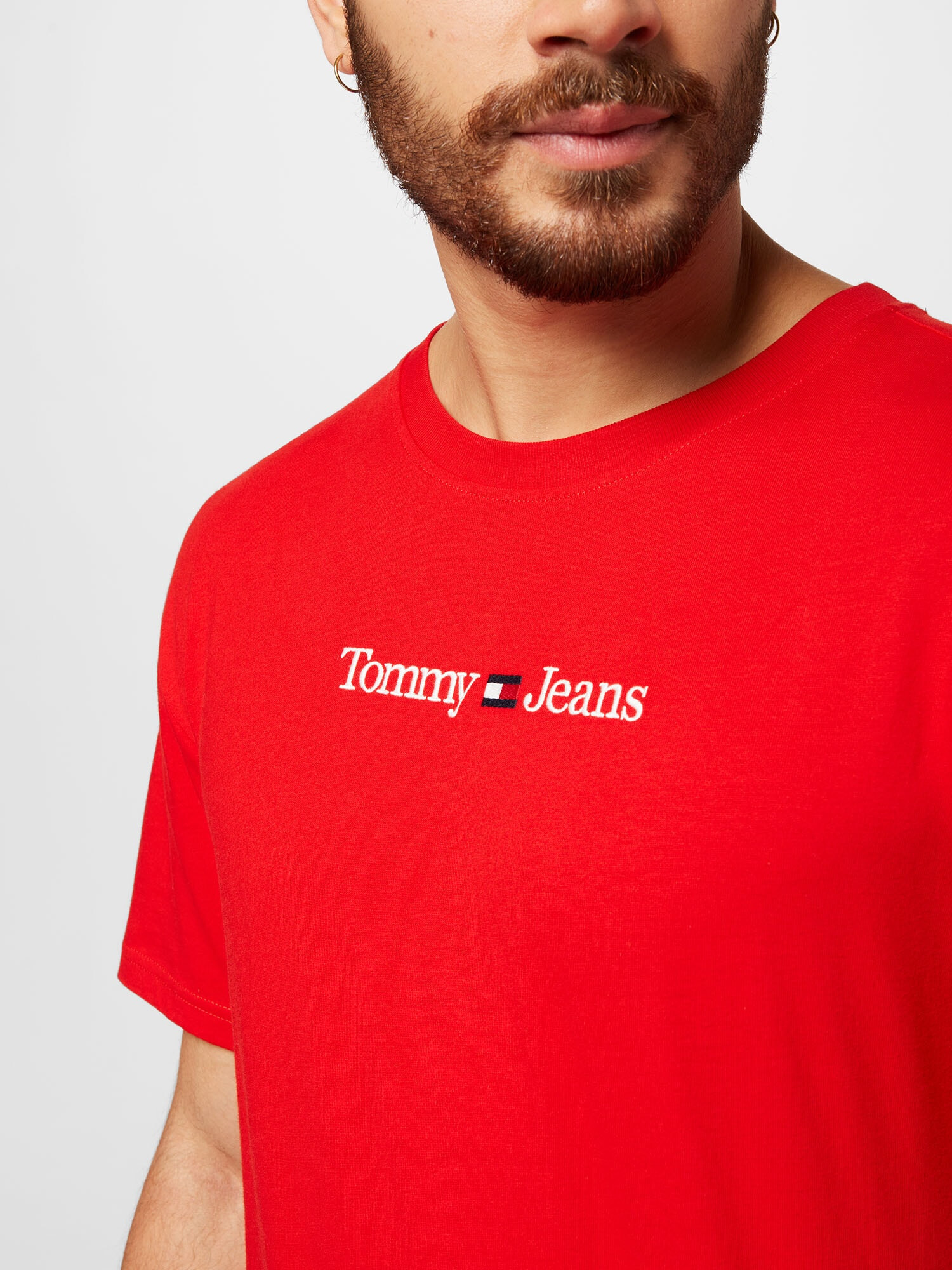 Tommy Jeans Tričko námornícka modrá / jasne červená / biela - Pepit.sk