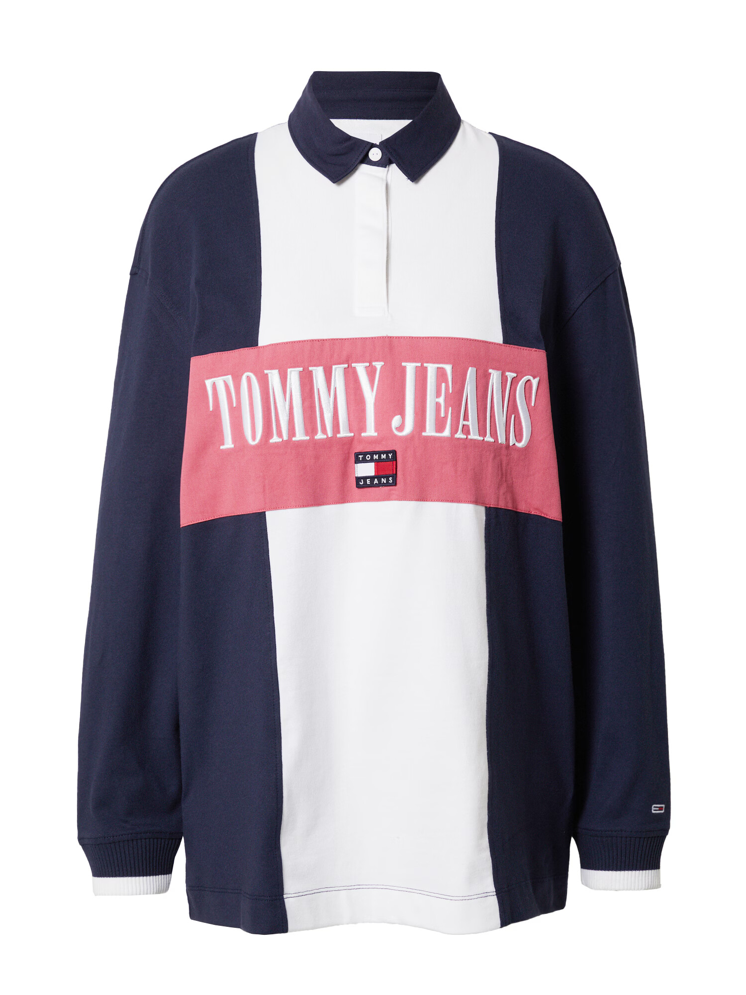 Tommy Jeans Tričko námornícka modrá / červená / melónová / biela - Pepit.sk