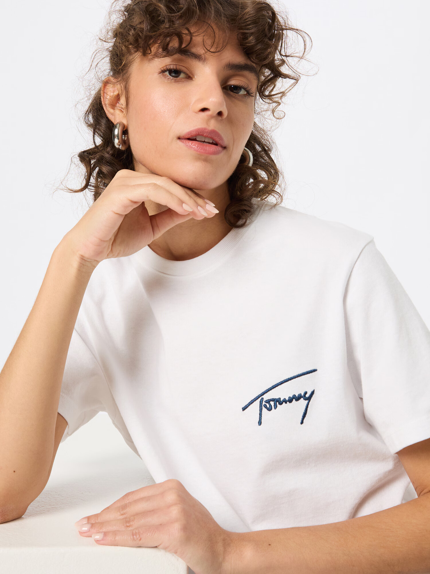 Tommy Jeans Tričko námornícka modrá / ohnivo červená / biela - Pepit.sk