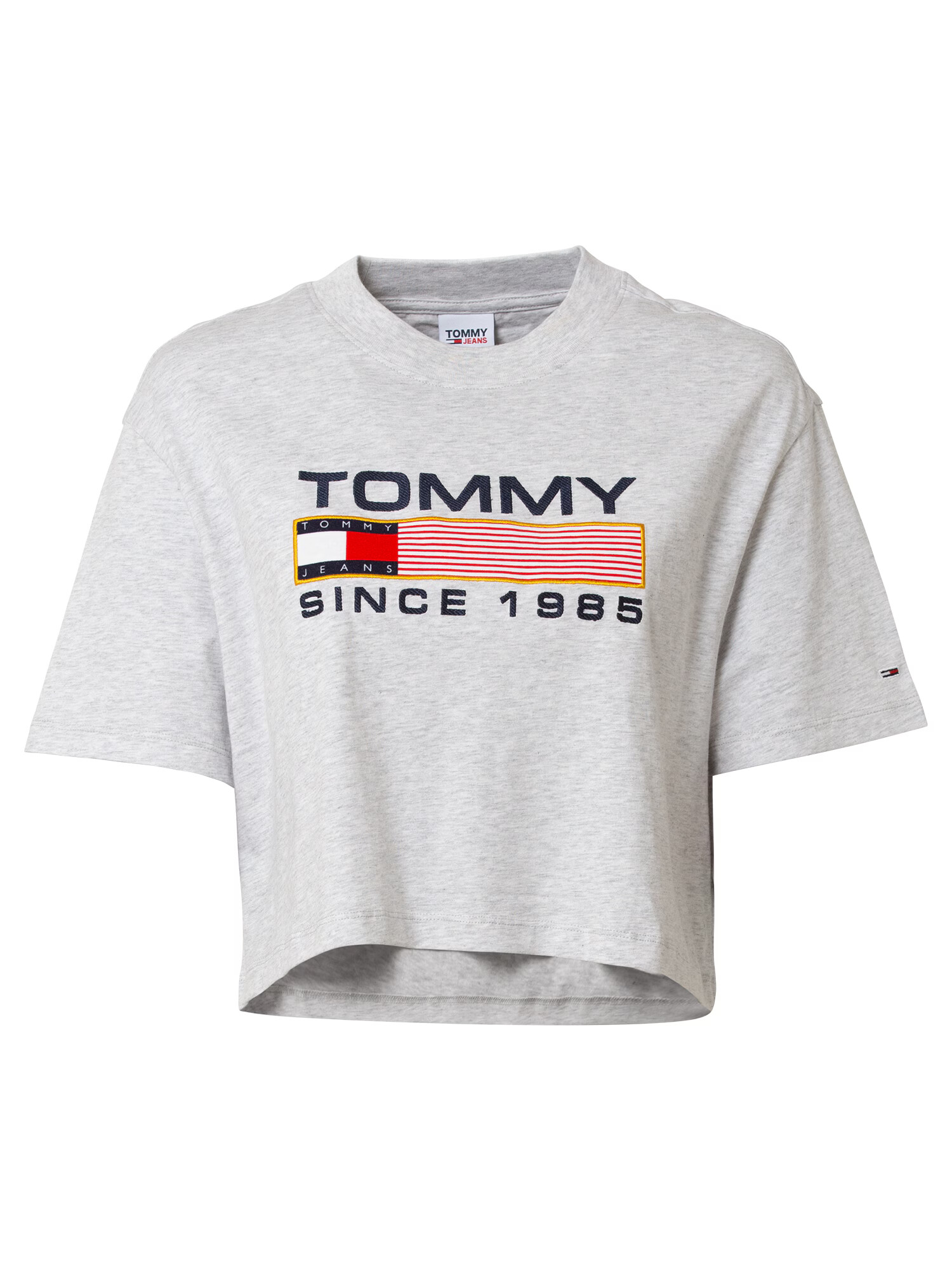 Tommy Jeans Tričko námornícka modrá / sivá melírovaná / červená / biela - Pepit.sk