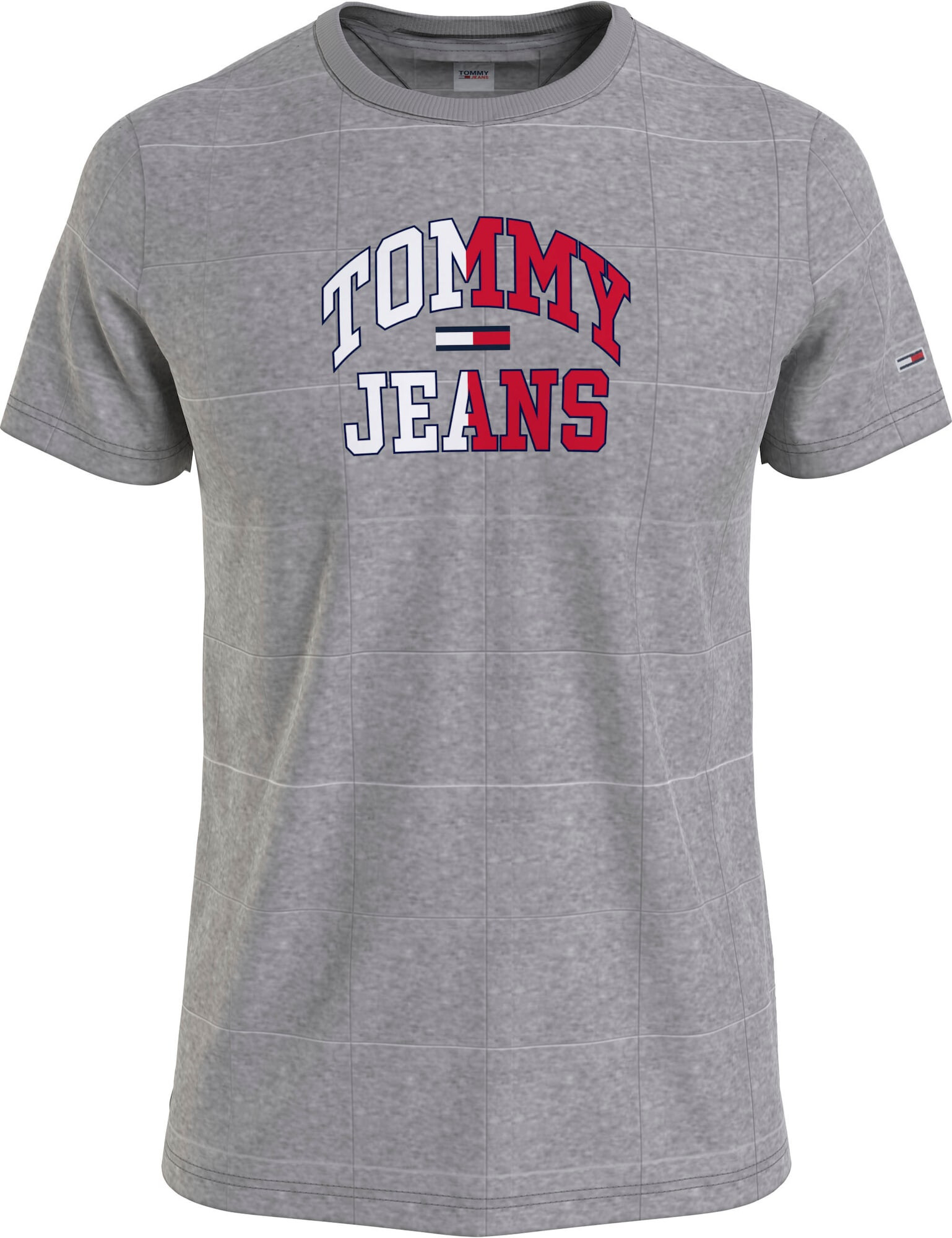 Tommy Jeans Tričko námornícka modrá / sivá melírovaná / červená / biela - Pepit.sk