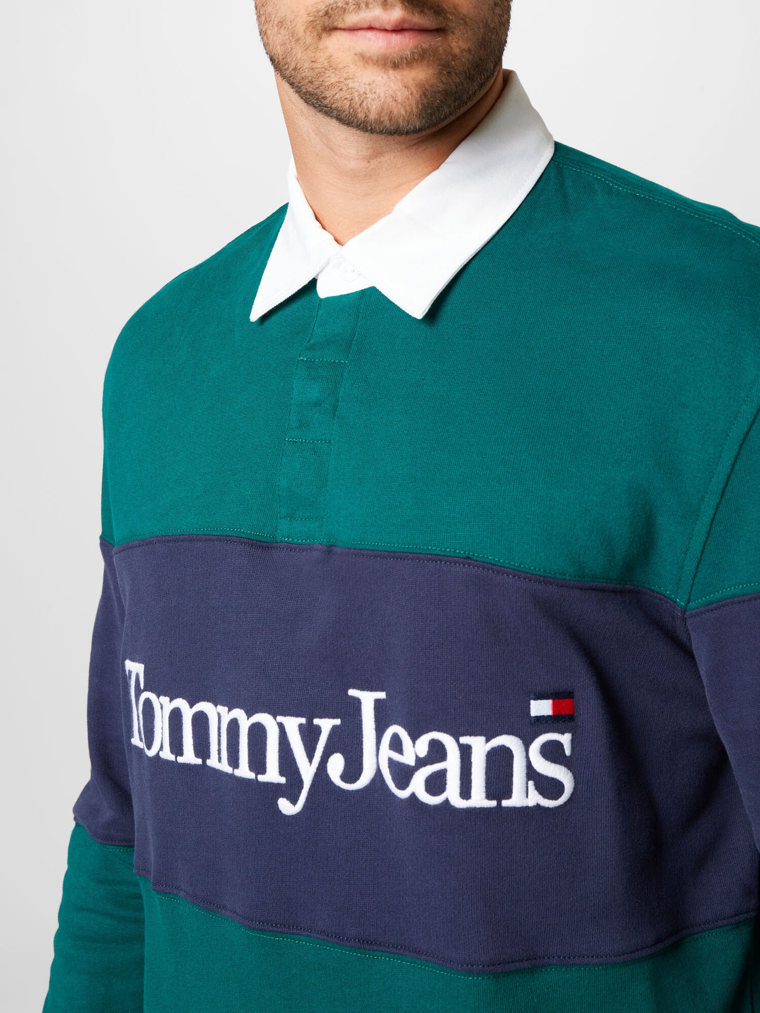 Tommy Jeans Tričko námornícka modrá / smaragdová / červená / biela - Pepit.sk