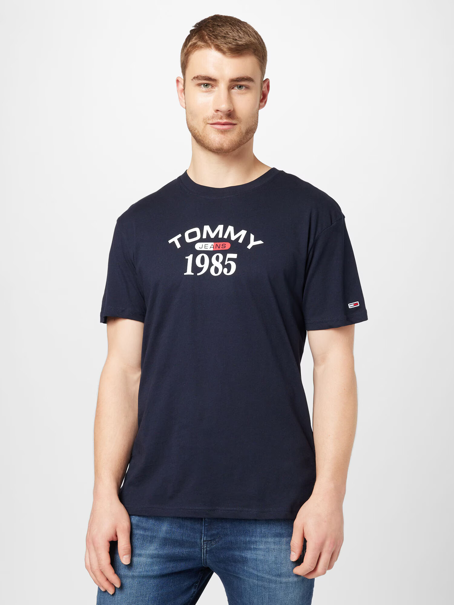 Tommy Jeans Tričko námornícka modrá / svetločervená / biela - Pepit.sk