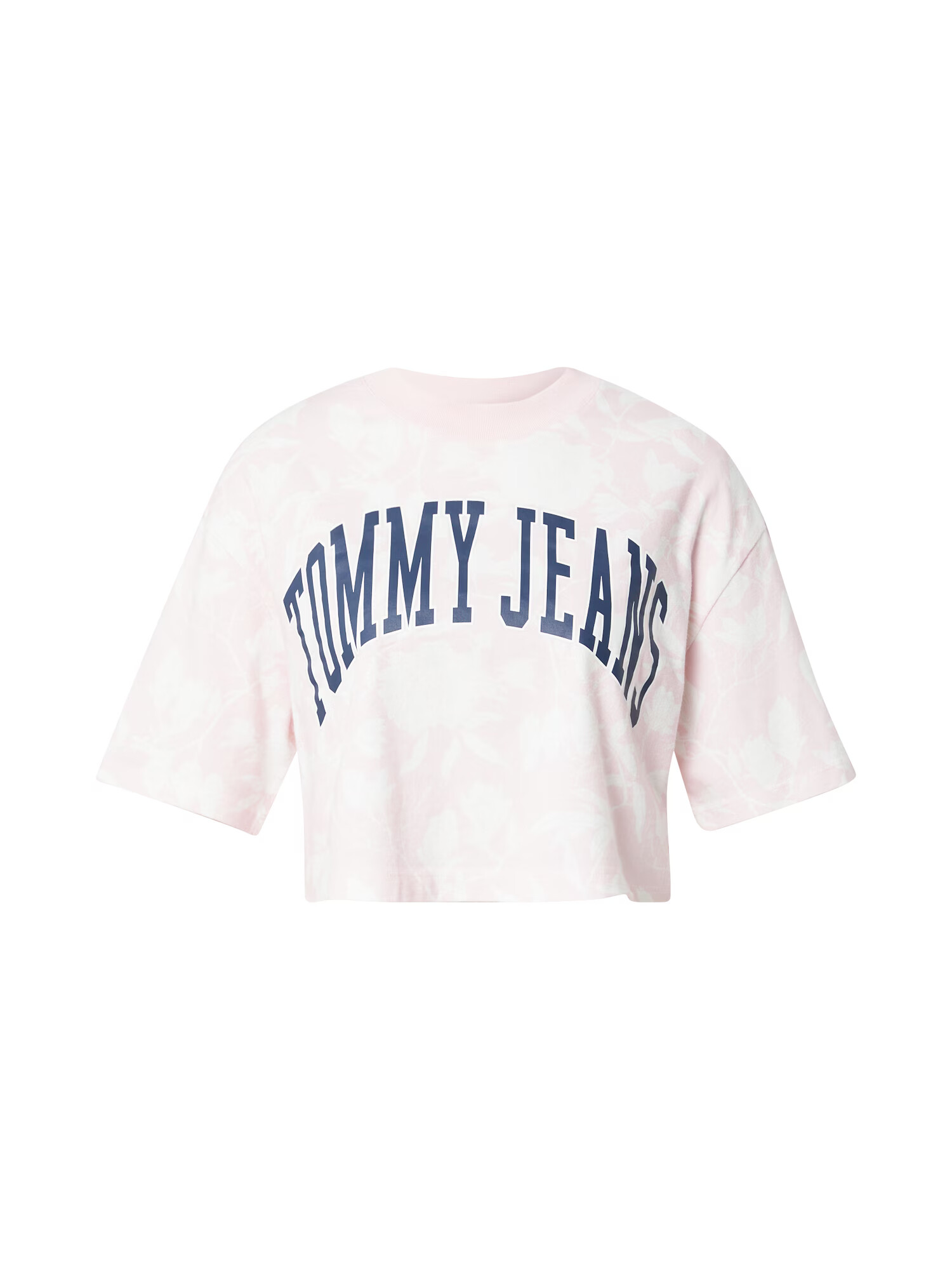 Tommy Jeans Tričko námornícka modrá / svetloružová / biela - Pepit.sk