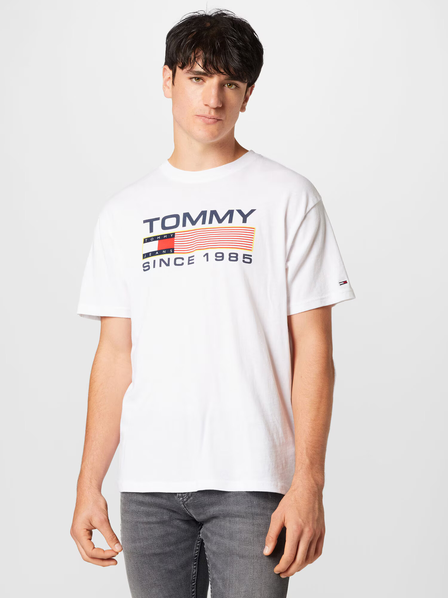 Tommy Jeans Tričko námornícka modrá / svetložltá / svetločervená / biela - Pepit.sk